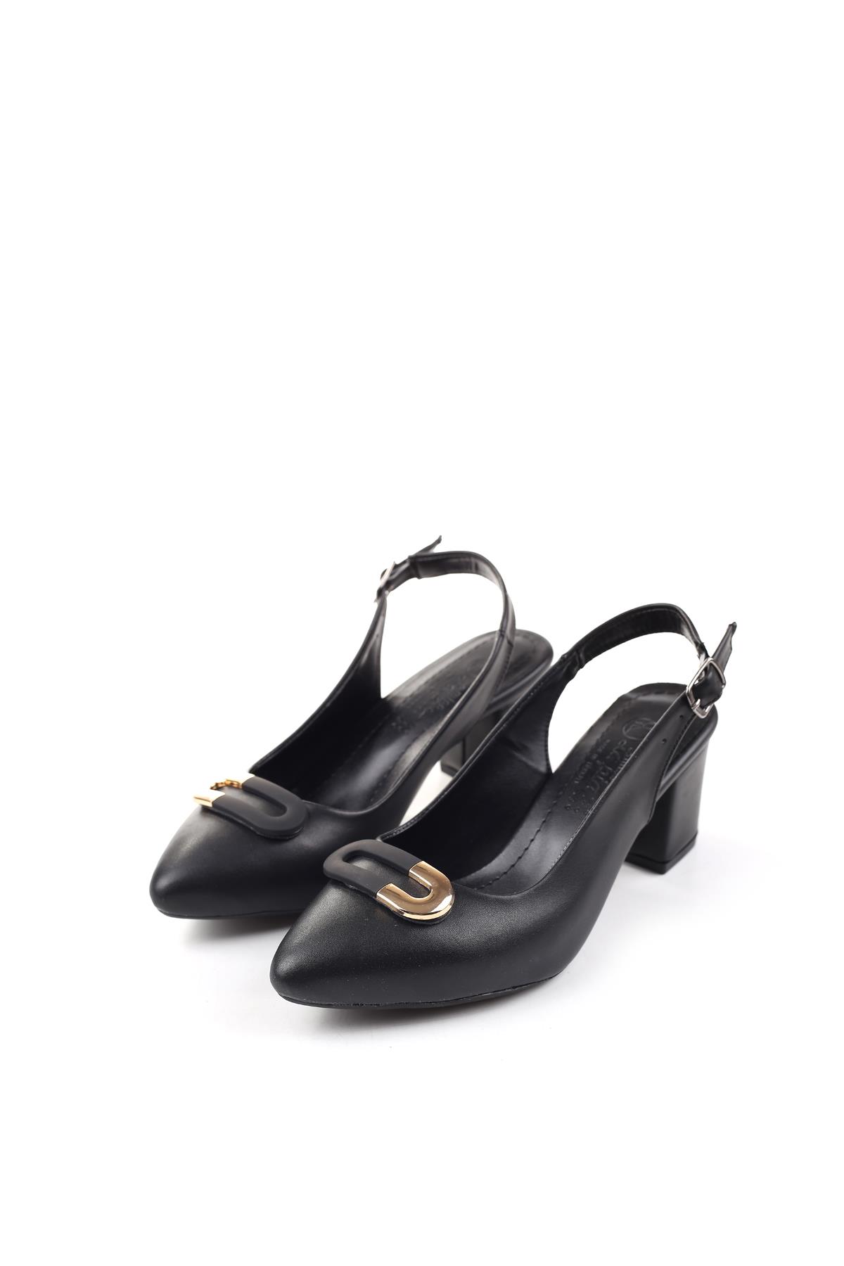 Lp-943 Kadın 6,5 Cm Kare Topuklu Ayakkabı - Görsel 4