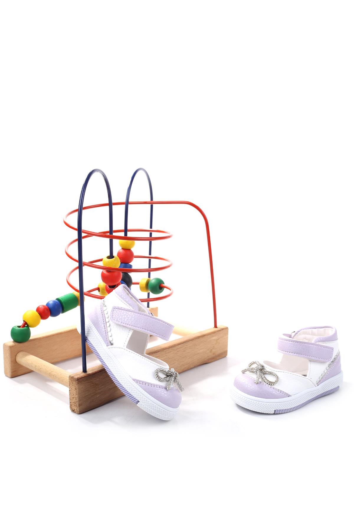 Şirin Bebe 3814 Ortopedik Taban Kız Çocuk Yazlık Ayakkabı Sandalet - Görsel 3