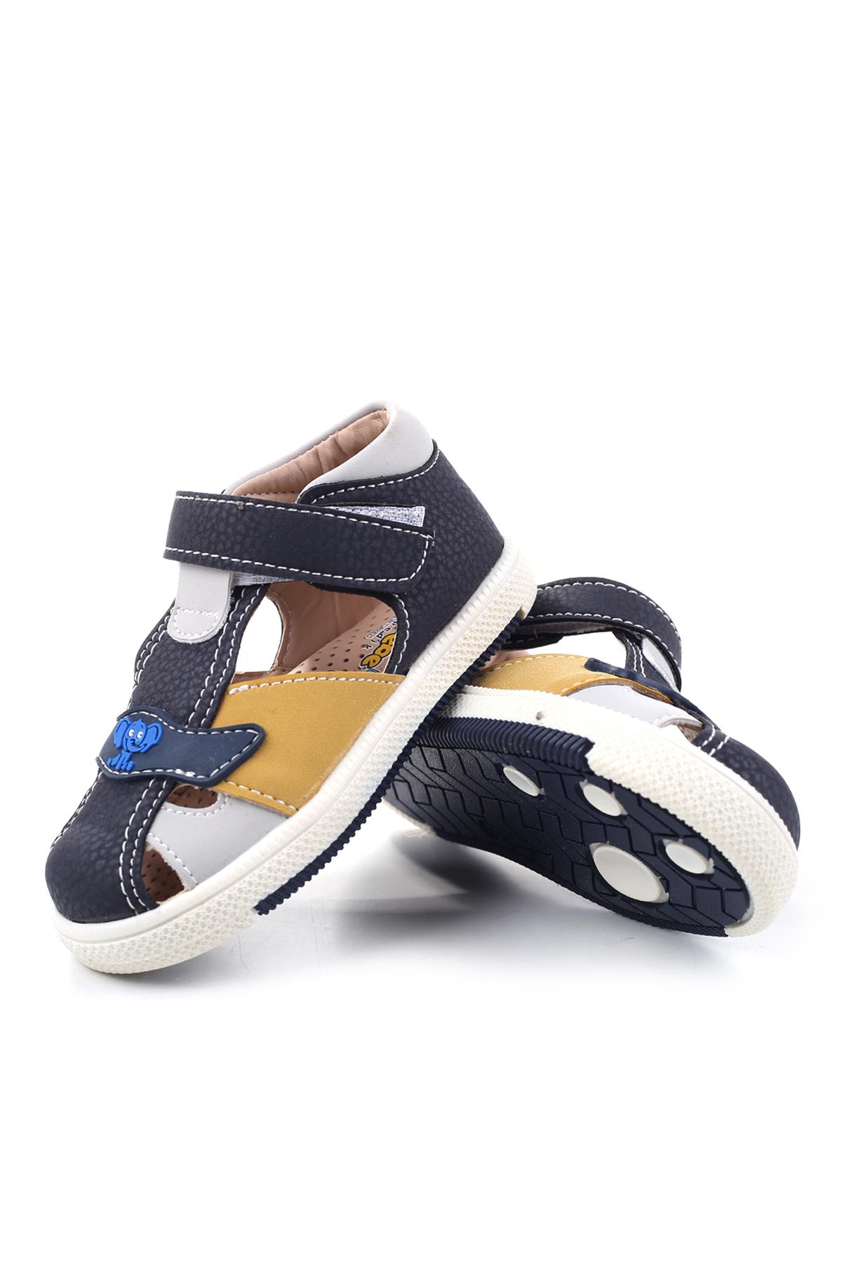 Şirin Bebe 3811 Ortopedik Erkek Bebek İlk Adım Ayakkabı Sandalet - Görsel 5