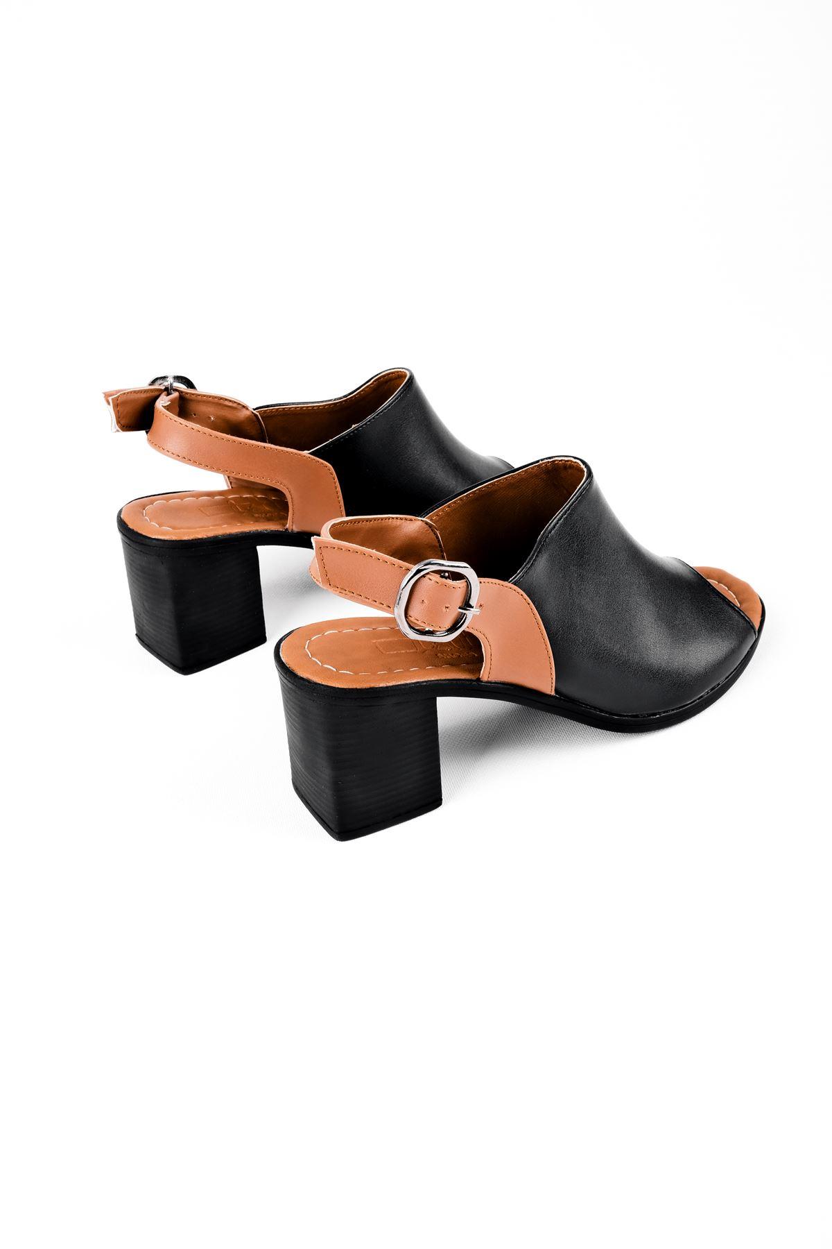 1709 Kadın 7 Cm Topuklu Ayakkabı - Görsel 7