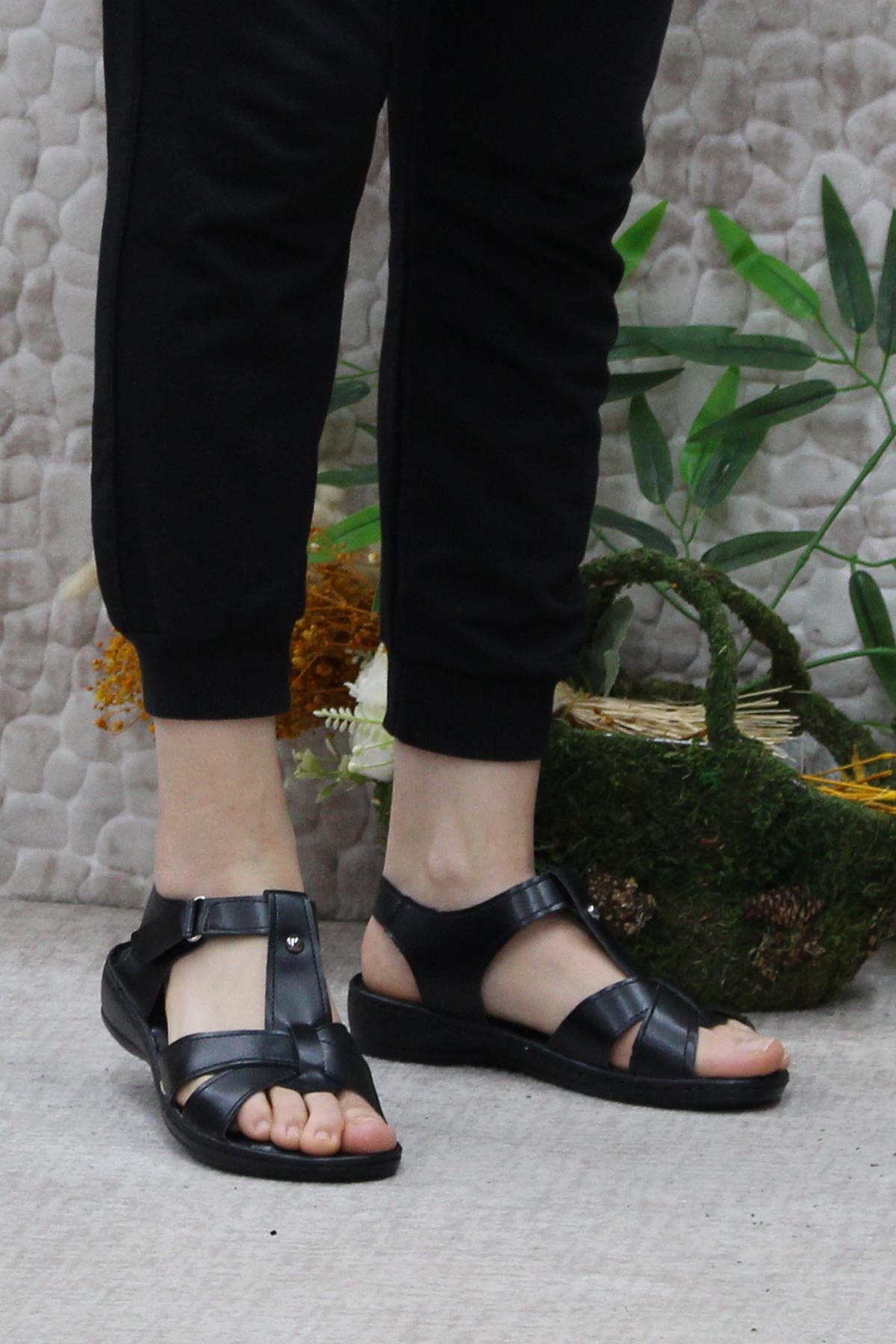 42050 Com Rahat Esnek Hafif Kadın Sandalet - Görsel 3