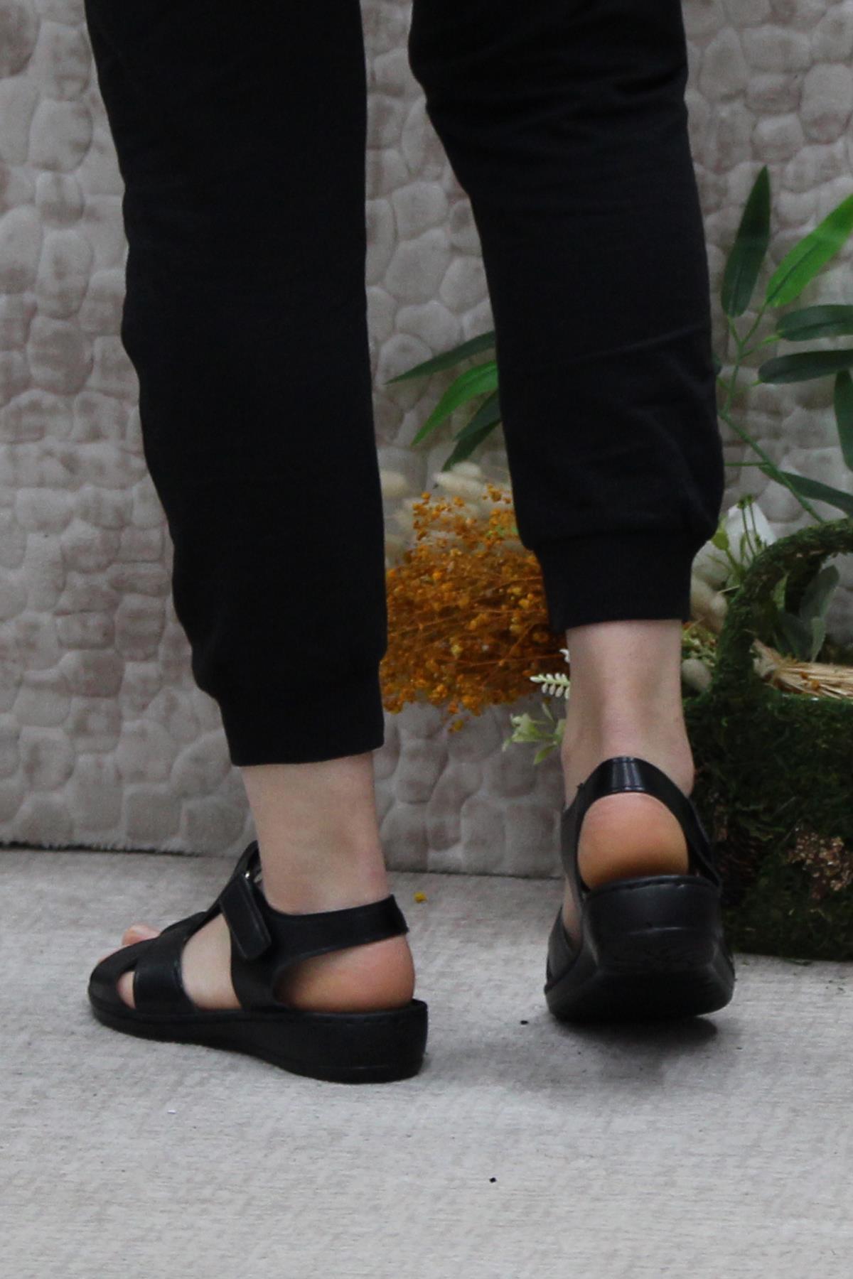 42050 Com Rahat Esnek Hafif Kadın Sandalet - Görsel 5