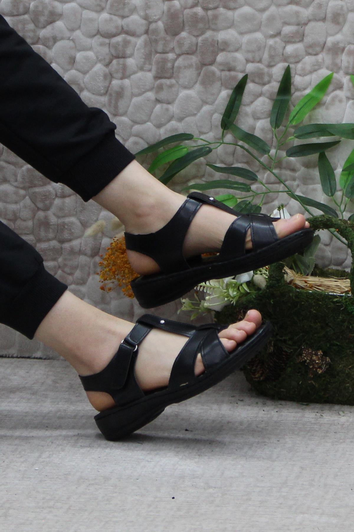 42050 Com Rahat Esnek Hafif Kadın Sandalet - Görsel 6