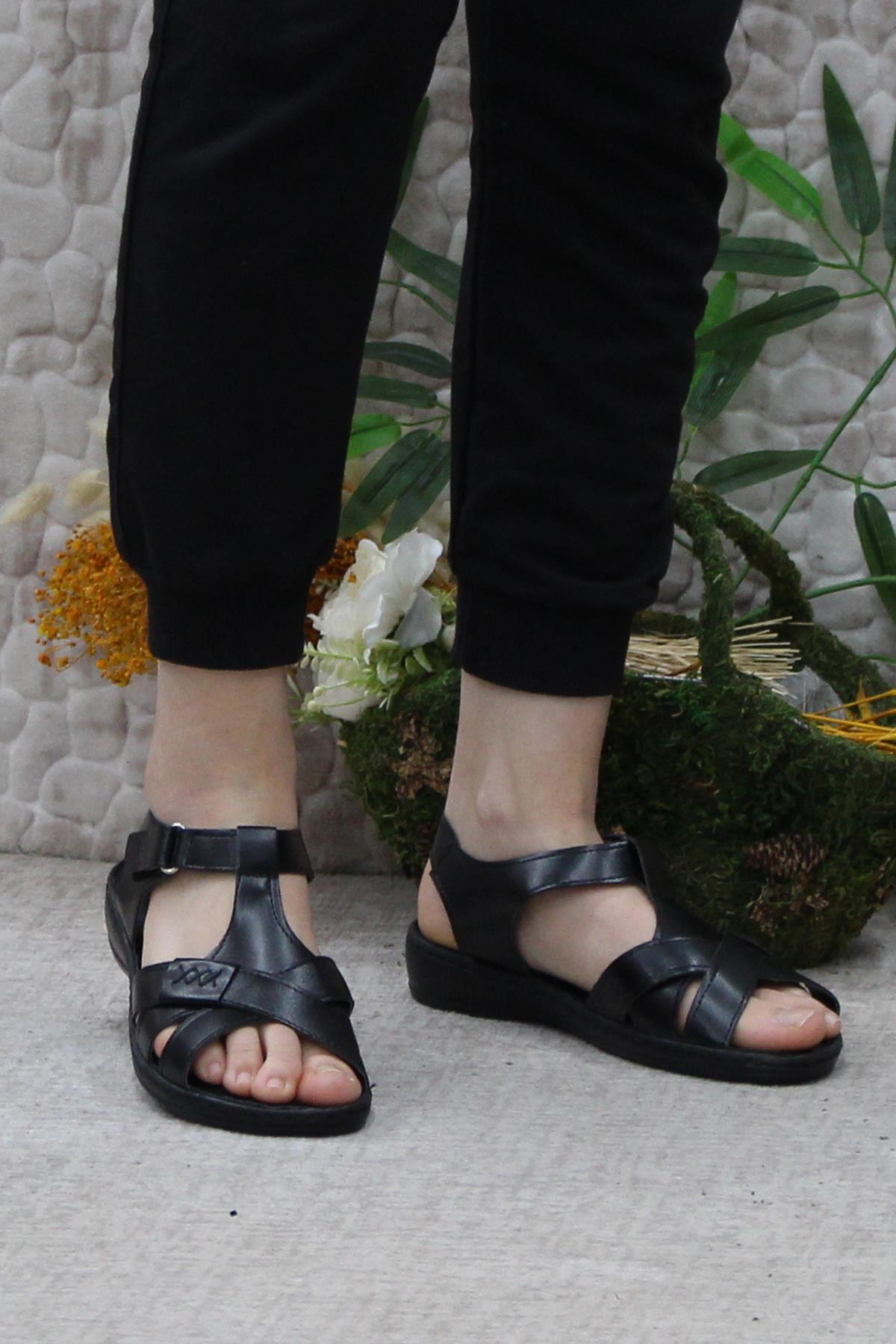 42052 Com Rahat Esnek Hafif Kadın Sandalet - Görsel 3