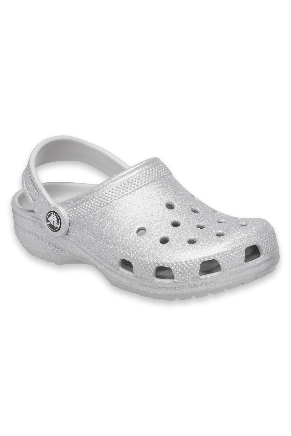 206993 Classic Glitter Clog K Gümüş Çocuk Terlik - Görsel 3