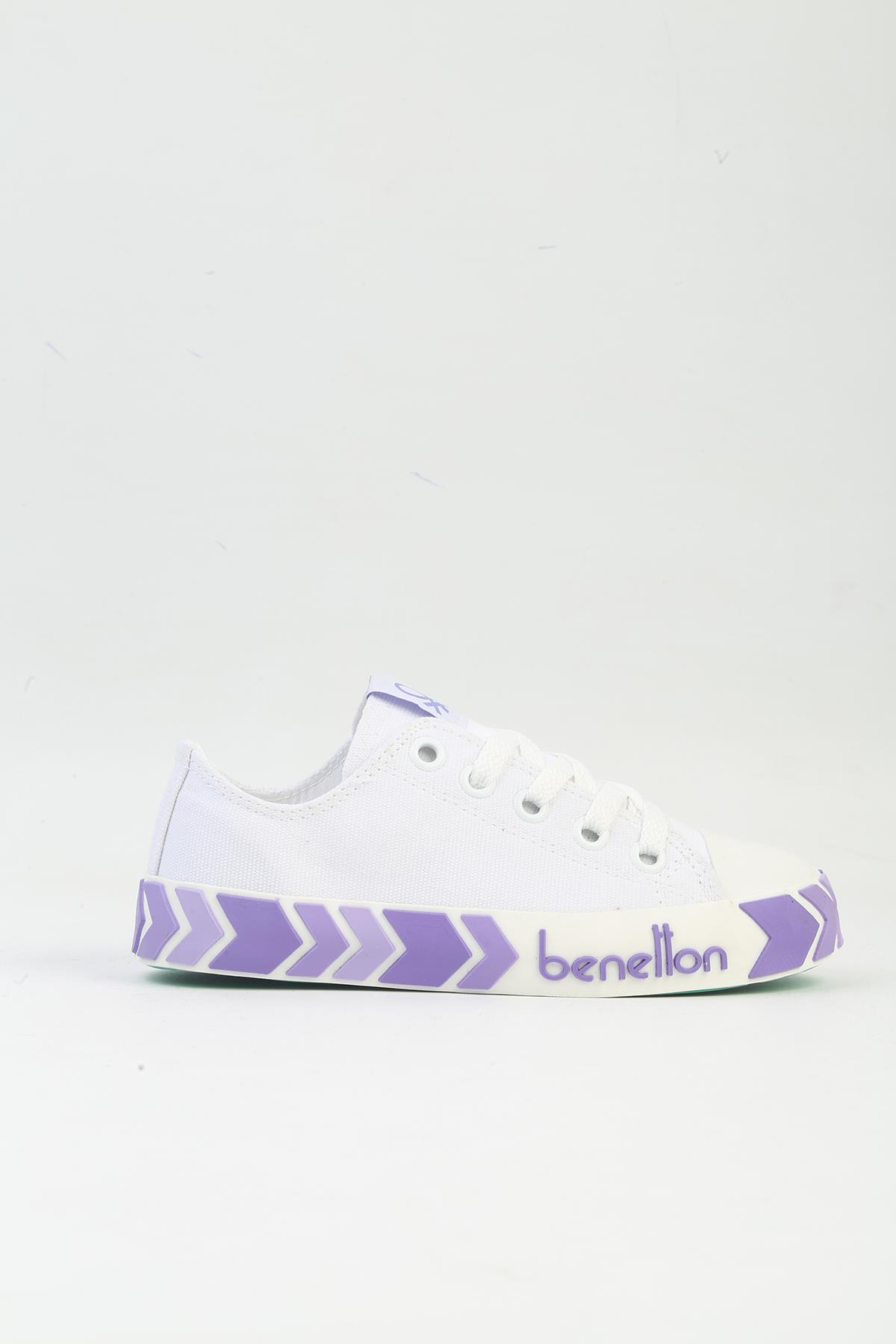 ® | BN-90633 Beyaz Lila-Çocuk Spor Ayakkabı - Görsel 2