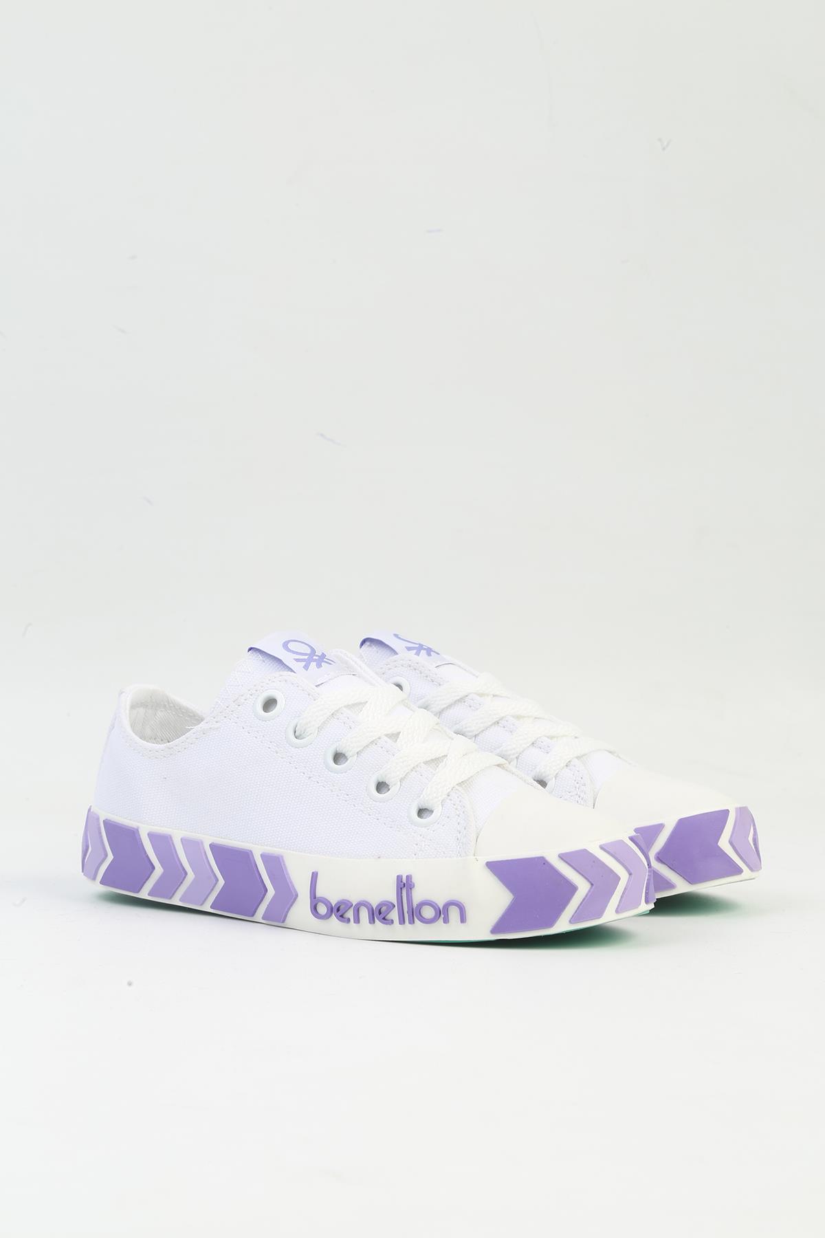 ® | BN-90633 Beyaz Lila-Çocuk Spor Ayakkabı - Görsel 3