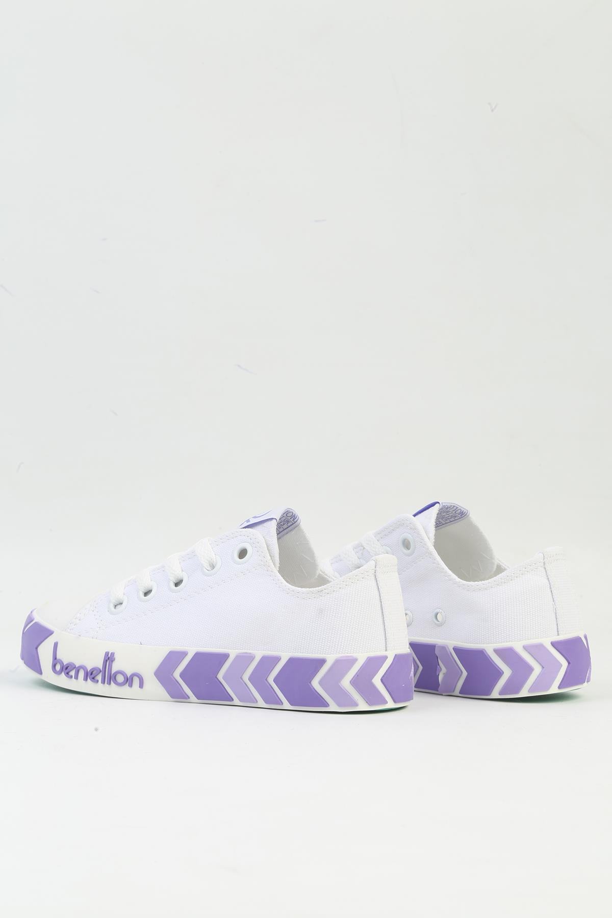 ® | BN-90633 Beyaz Lila-Çocuk Spor Ayakkabı - Görsel 4