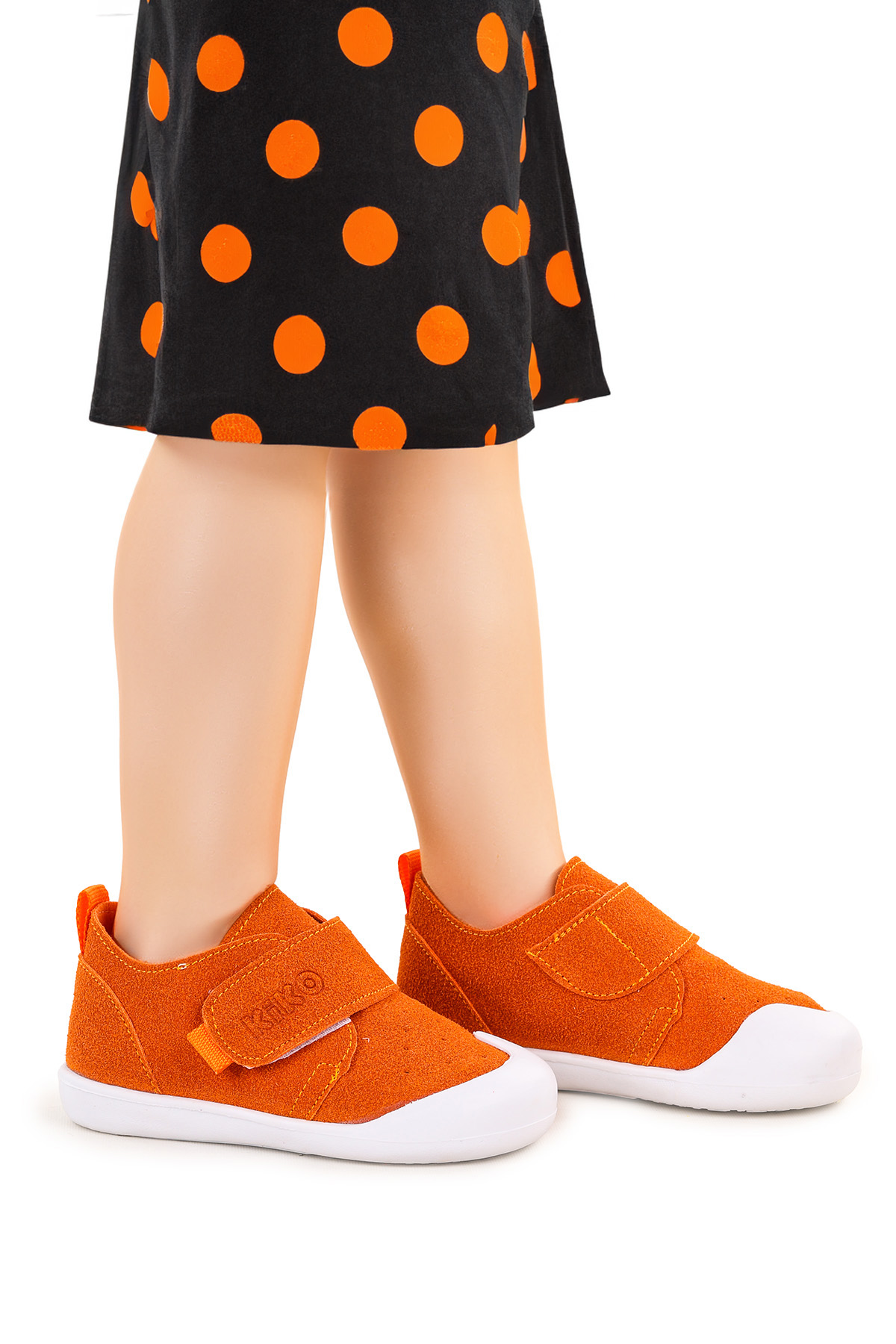 Rosie İlk Adım Cırtlı Kız Bebek Günlük Ayakkabı Turuncu - Görsel 2