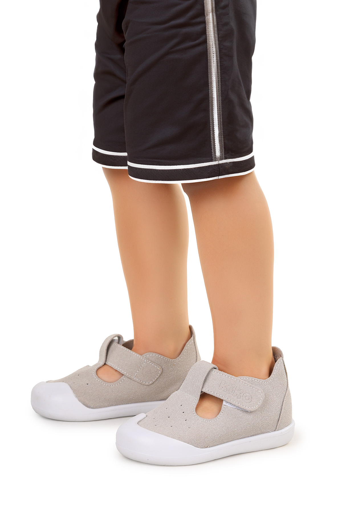 Kiko Kids Kiko Kids Elroy İlk Adım Cırtlı Erkek Bebek Günlük Ayakkabı Gri Sandalet & Terlik | Flo Gri - 3. görsel