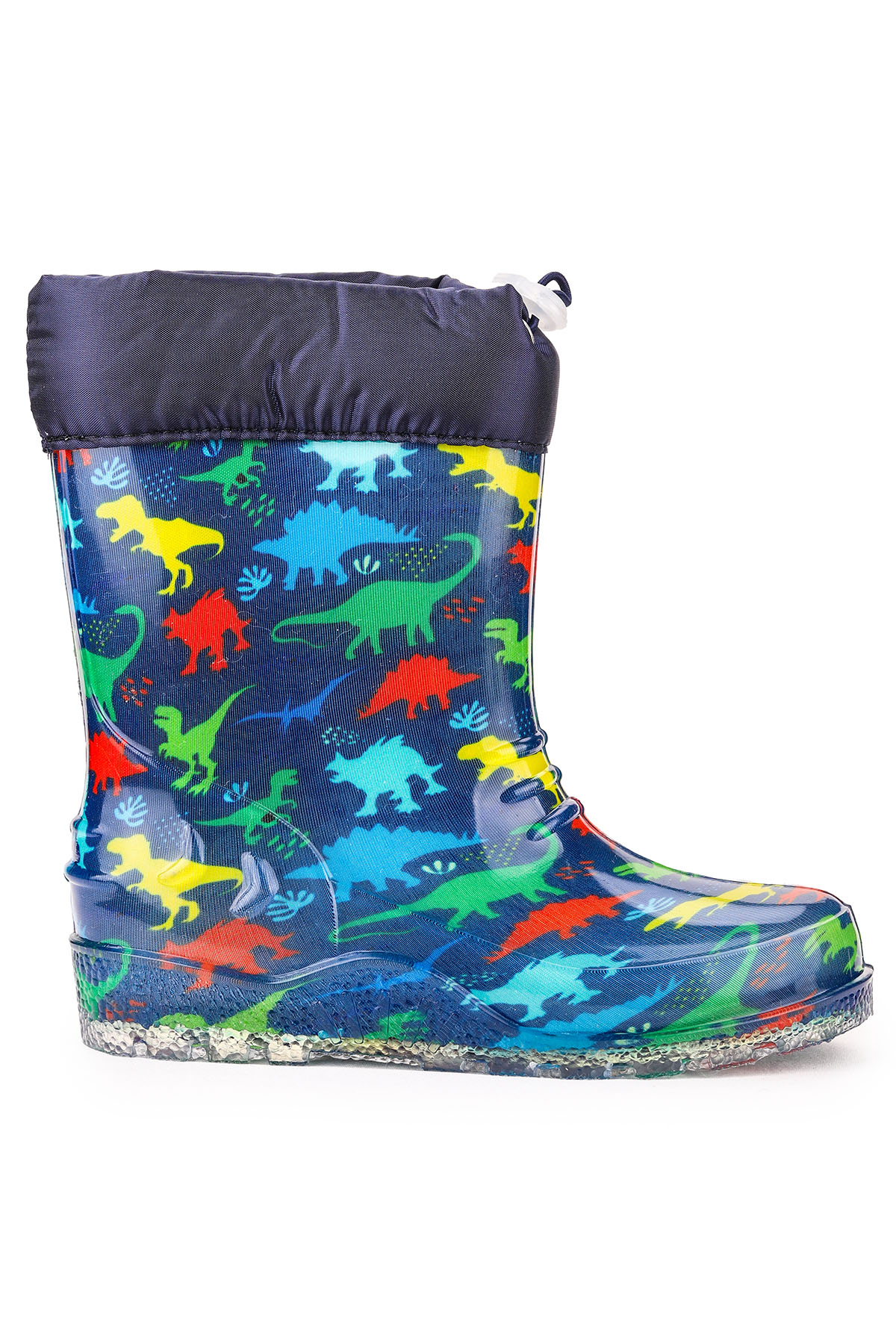 Savana Su Geçirmez Erkek Çocuk Yağmur Çizmesi Lacivert - Sarı - Görsel 4