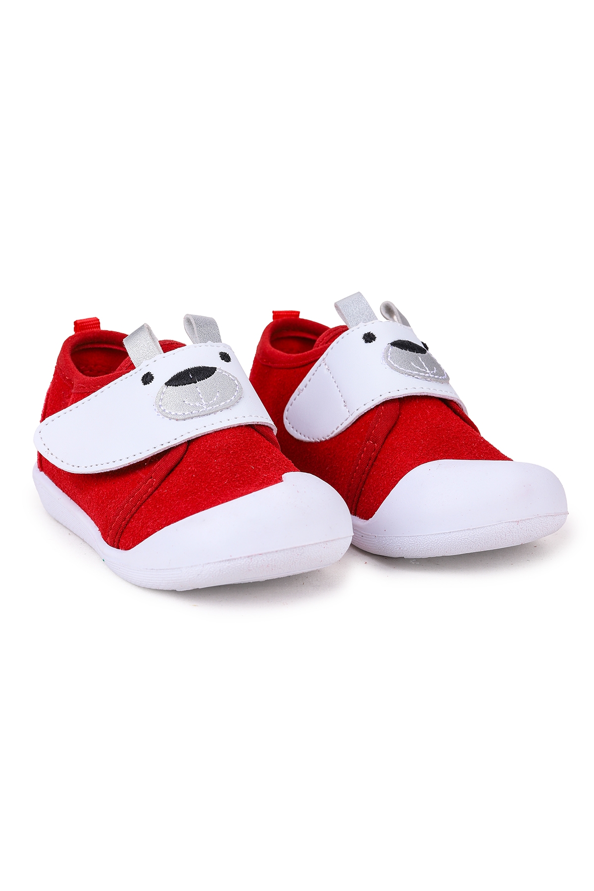 Winni Cırtlı Kız Bebek İlk Adım Ortopedik Günlük Ayakkabı Kırmızı - Görsel 5