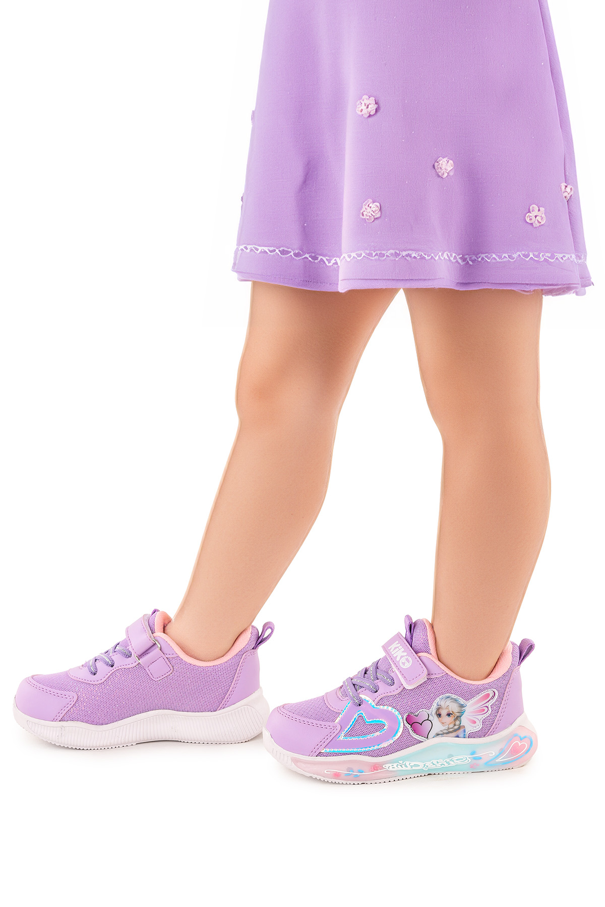 Kiko Kids Kiko Kids Mor Noxgirl Cırtlı Kız Çocuk Spor Ayakkabı Lila Sneaker | Flo Mor - 3. görsel
