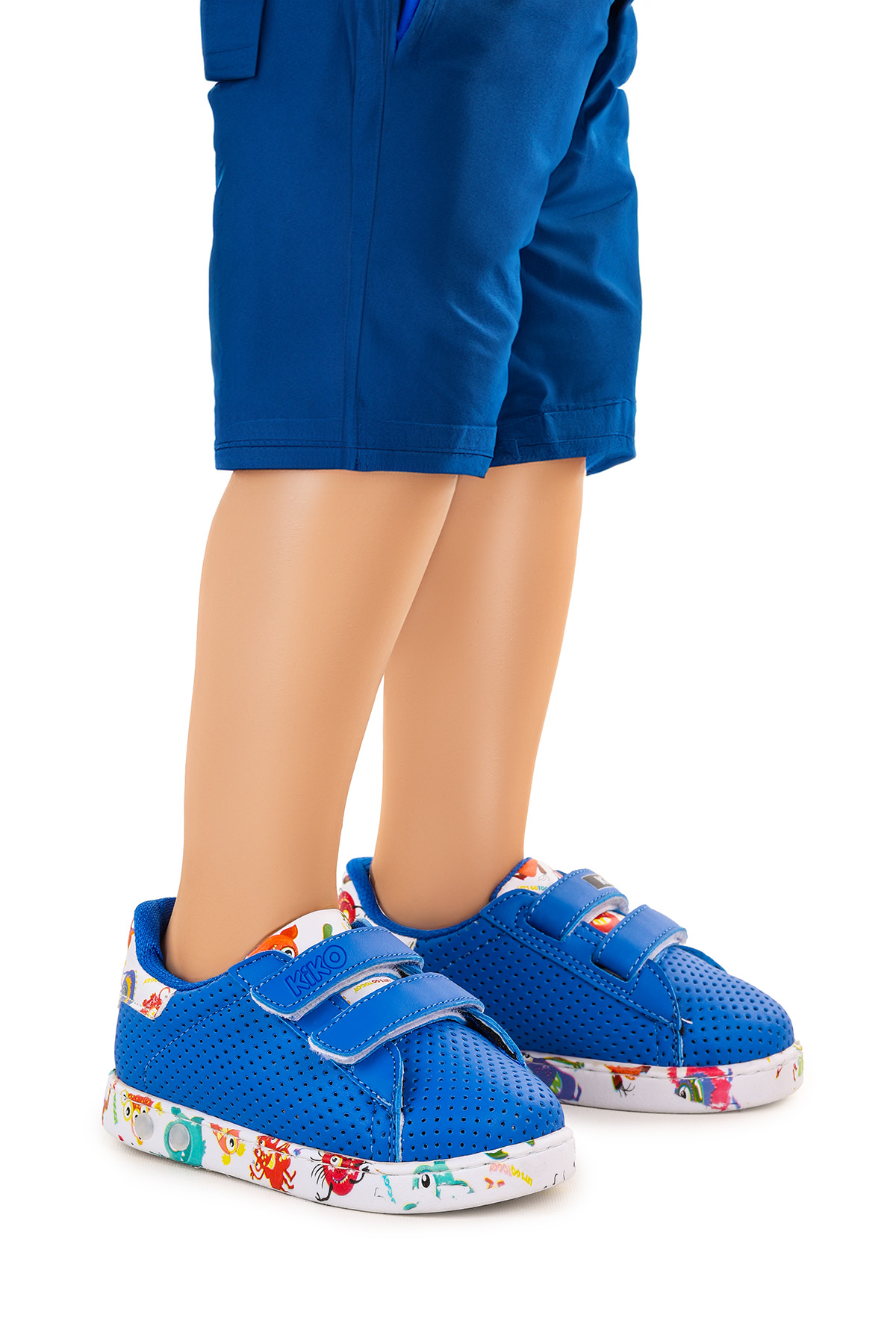 Perforated Cırtlı Işıklı Erkek Bebek Spor Ayakkabı Saks Mavi - Görsel 2