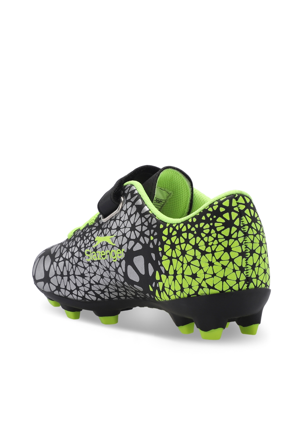 CRYSTAL Unisex Çocuk Futbol Ayakkabı Siyah / Yeşil - Görsel 4