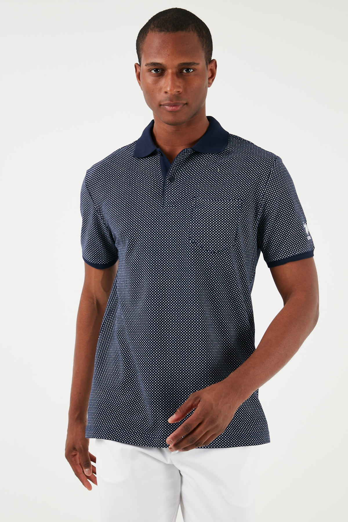 Erkek Polo Yaka T Shirt G081GL0111826892 LACİVERT Fiyatları | Flo