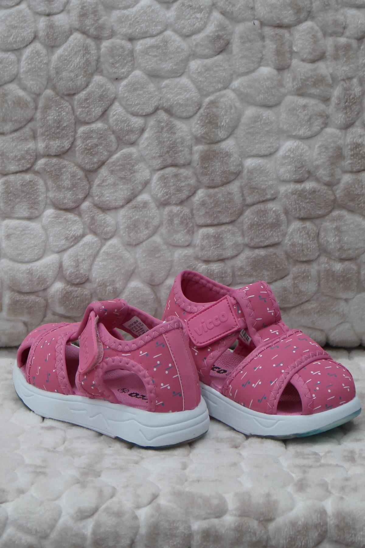 332.E24Y.306 Bumba III Pembe Phylon Çocuk Sandalet - Görsel 4