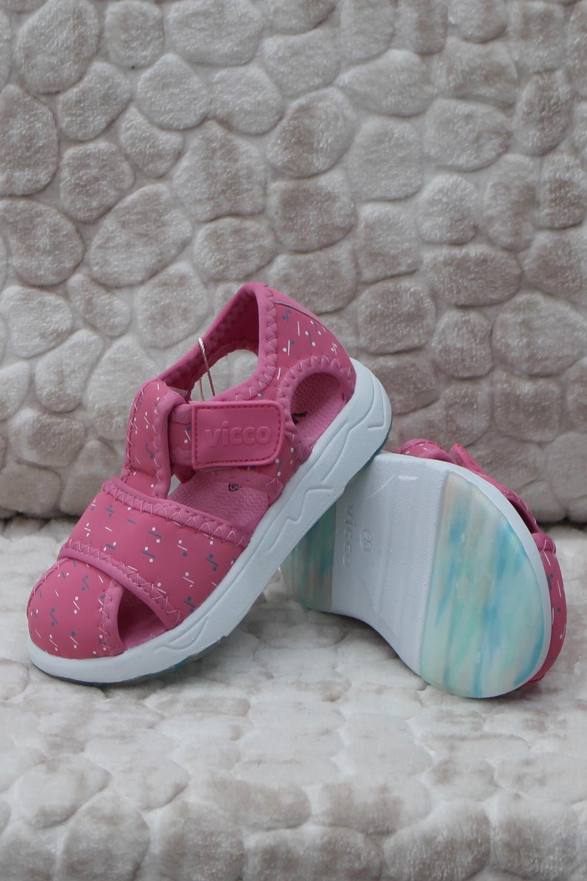 332.E24Y.306 Bumba III Pembe Phylon Çocuk Sandalet - Görsel 5