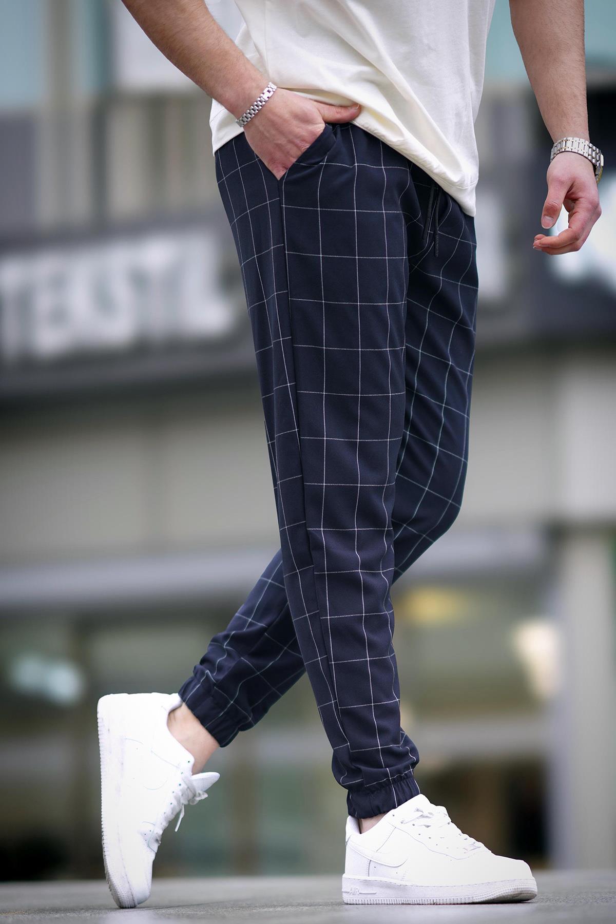 MDX Madmext Checkered Anthracite Jogger Mad4081 - Ponte de Lima