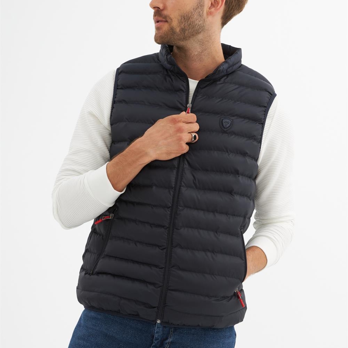 DangerErkek Standart Kalıp Şişme Yelek Lacivert