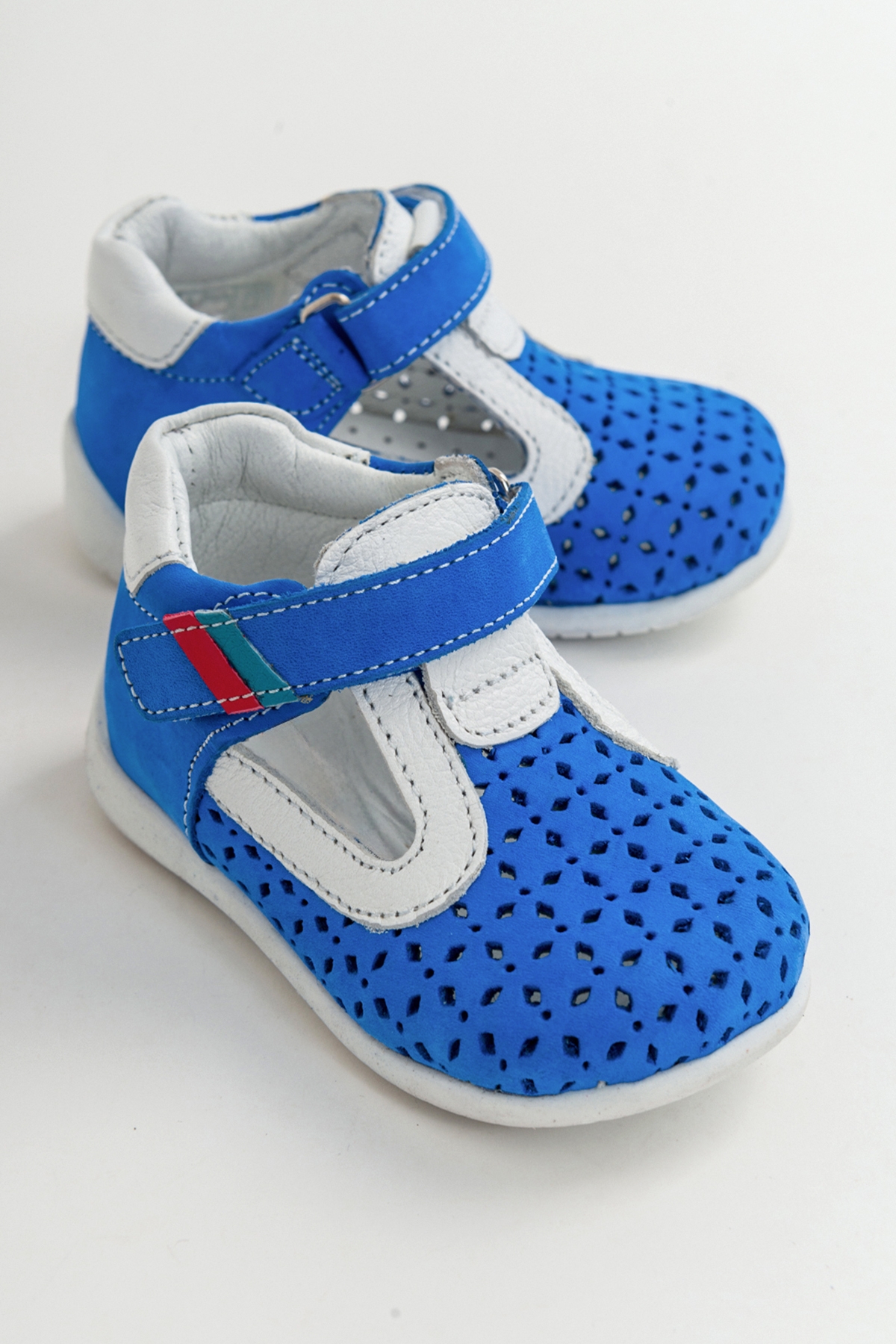 Unisex Çocuk Sax-Beyaz Deri Ortopedik Destekli İlk Adım Ayakkabı - Görsel 3