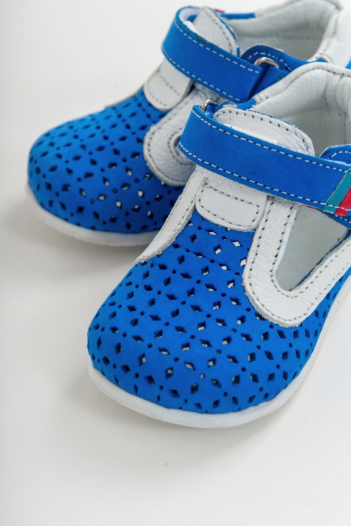 Unisex Çocuk Sax-Beyaz Deri Ortopedik Destekli İlk Adım Ayakkabı - Görsel 5