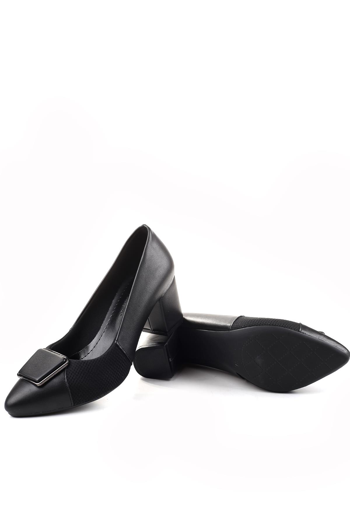904-2 Kadın 6 Cm Kare Topuklu Ayakkabı - Görsel 6