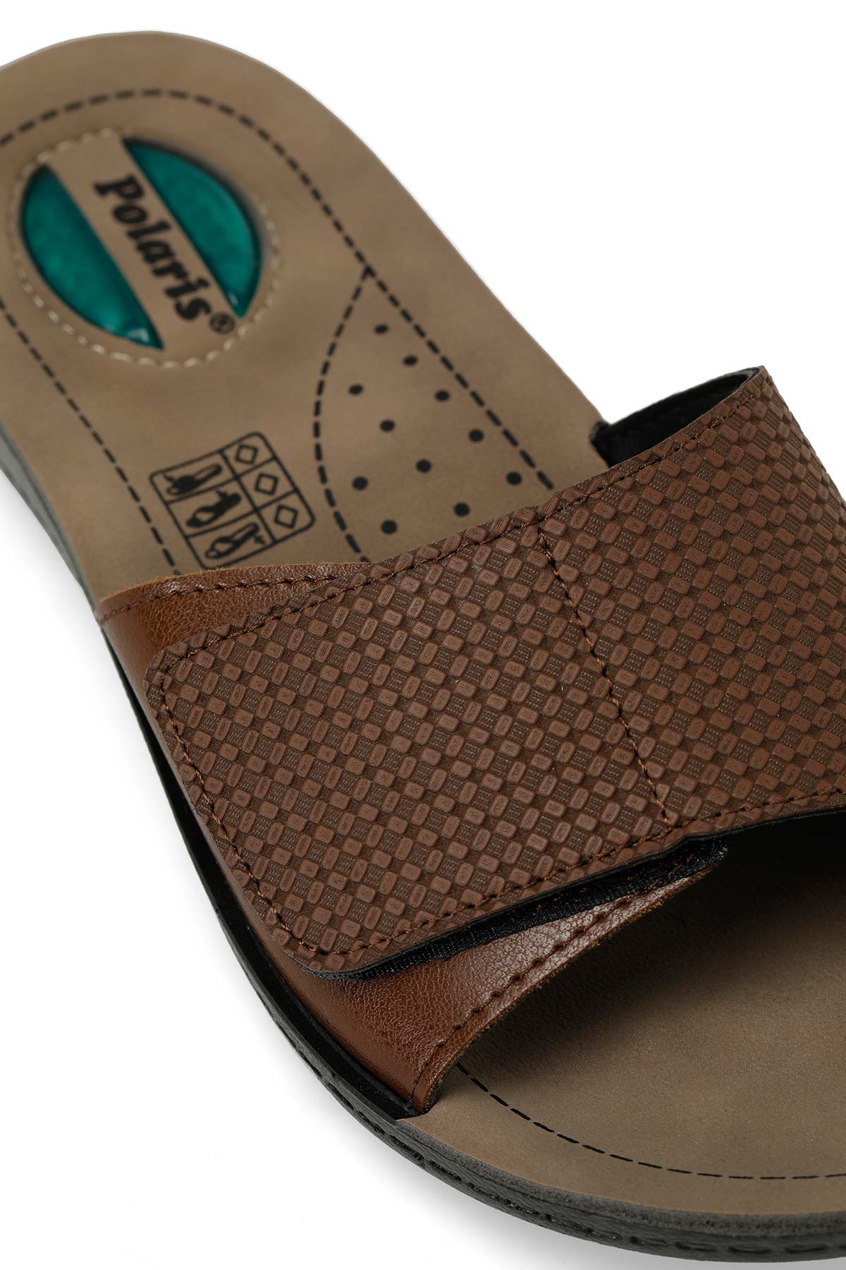 607009.Z4PR Kahverengi Kadın Ev Terliği - Görsel 8