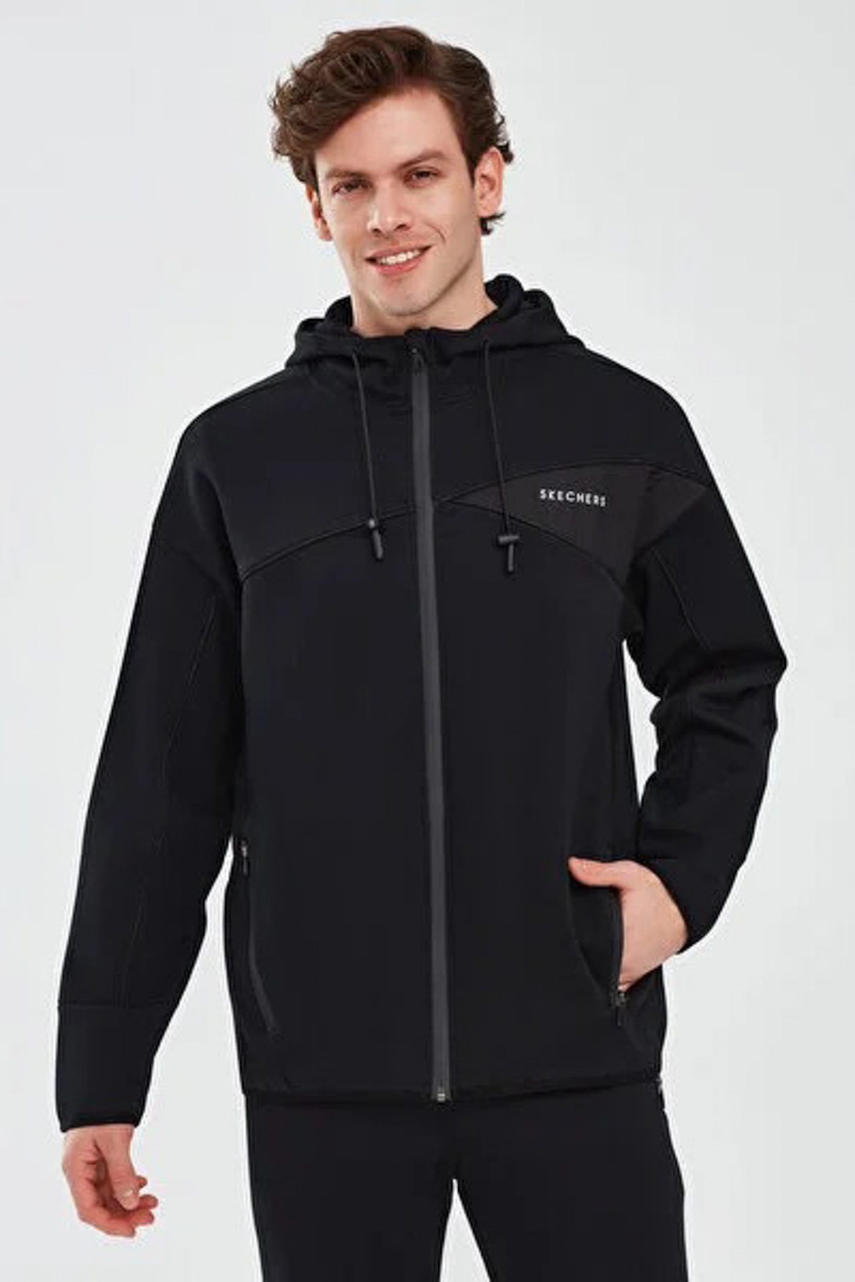 2XI-Lock M Full Zip Hoodi Siyah Erkek Sweatshirt