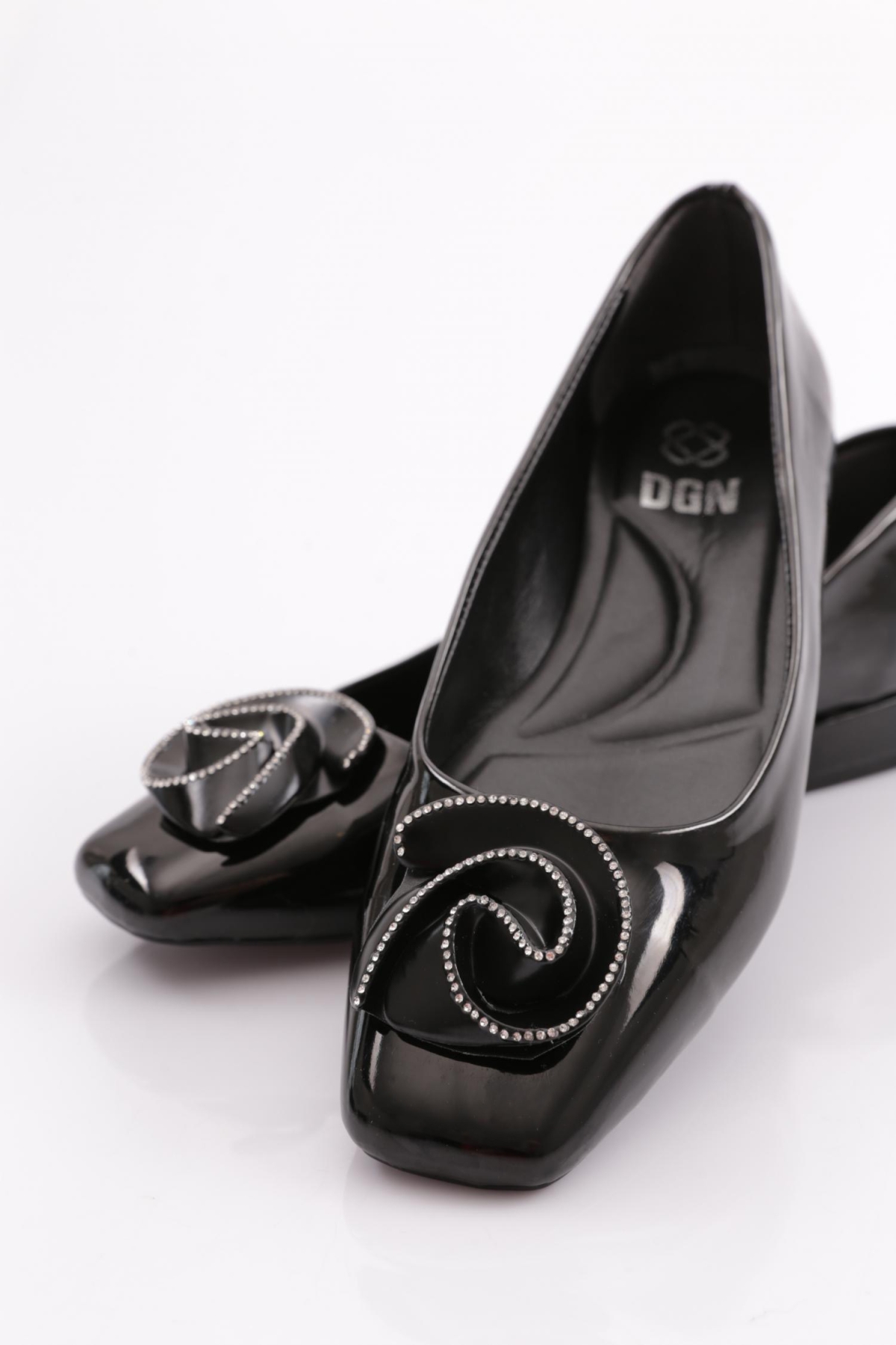 3833 Kadin Gül Tokali Topuklu Ayakkabi - Görsel 5