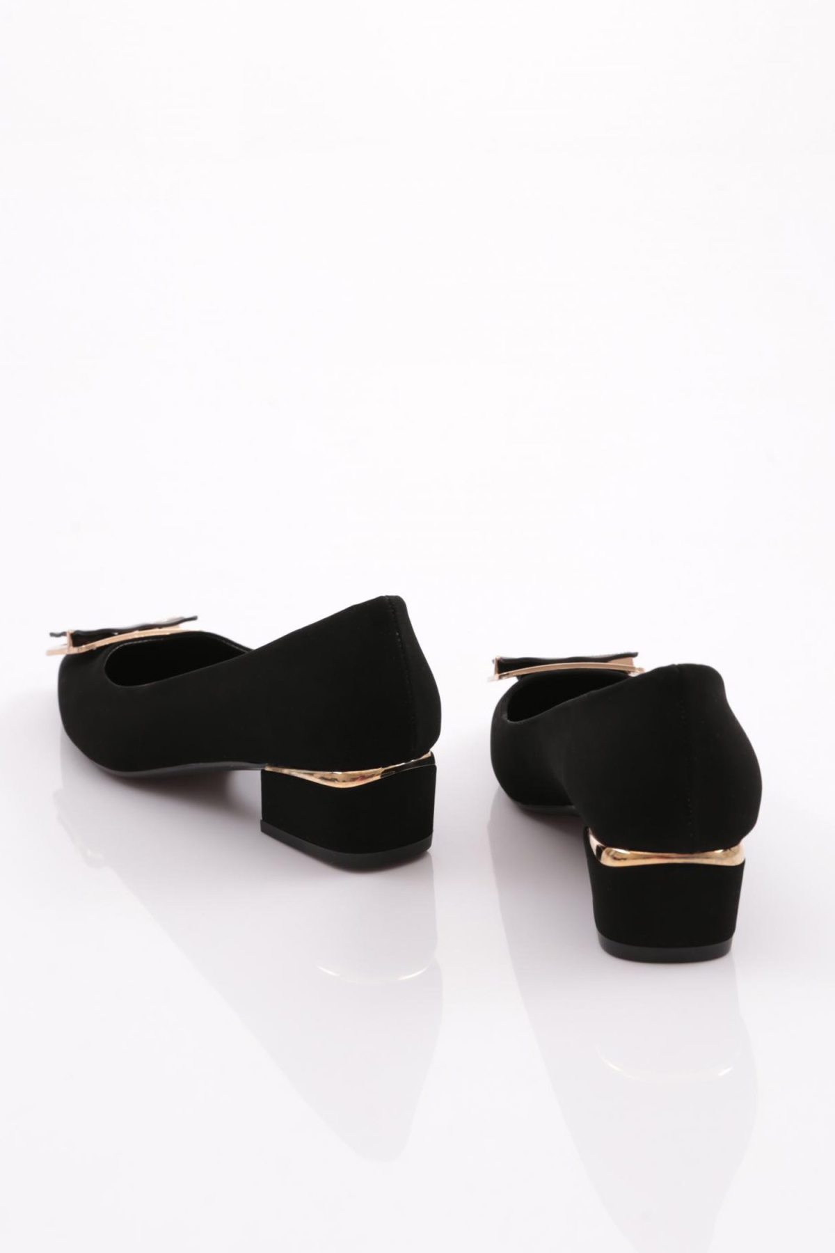 6846 Kadin Kare Tokali Topuklu Ayakkabi - Görsel 4