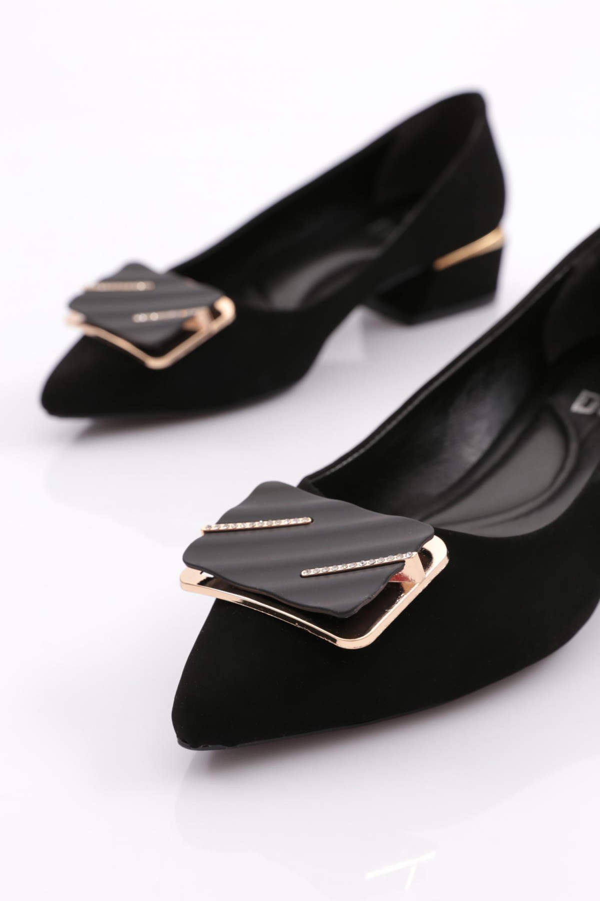 6846 Kadin Kare Tokali Topuklu Ayakkabi - Görsel 5