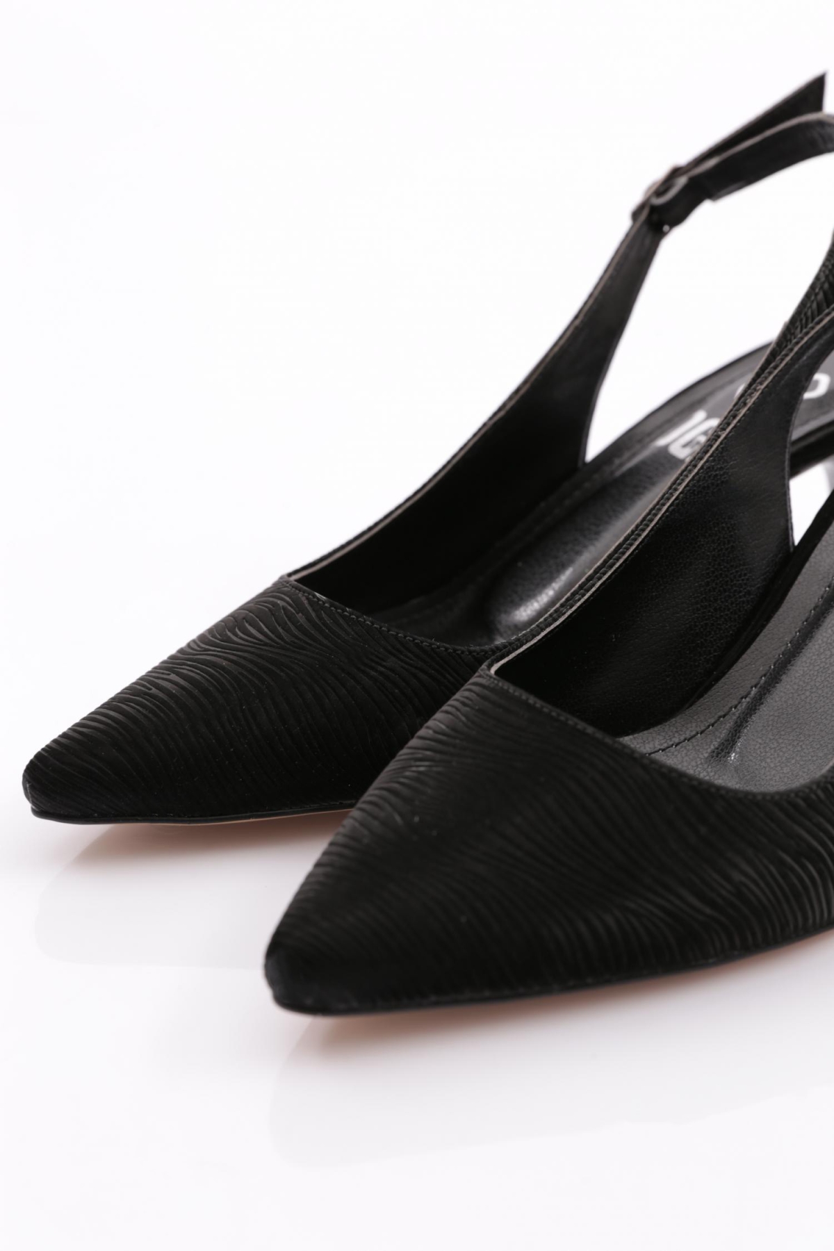 5027 Kadin Arkadan Bağlamali Topuklu Ayakkabi - Görsel 5