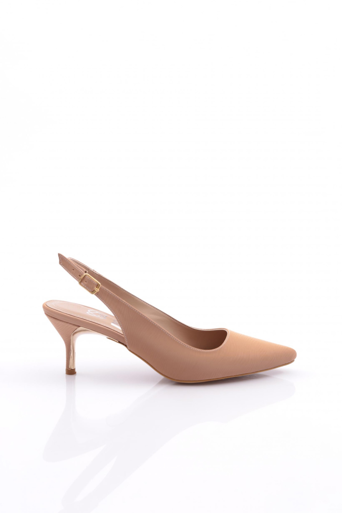5027 Kadin Arkadan Bağlamali Topuklu Ayakkabi - Görsel 2