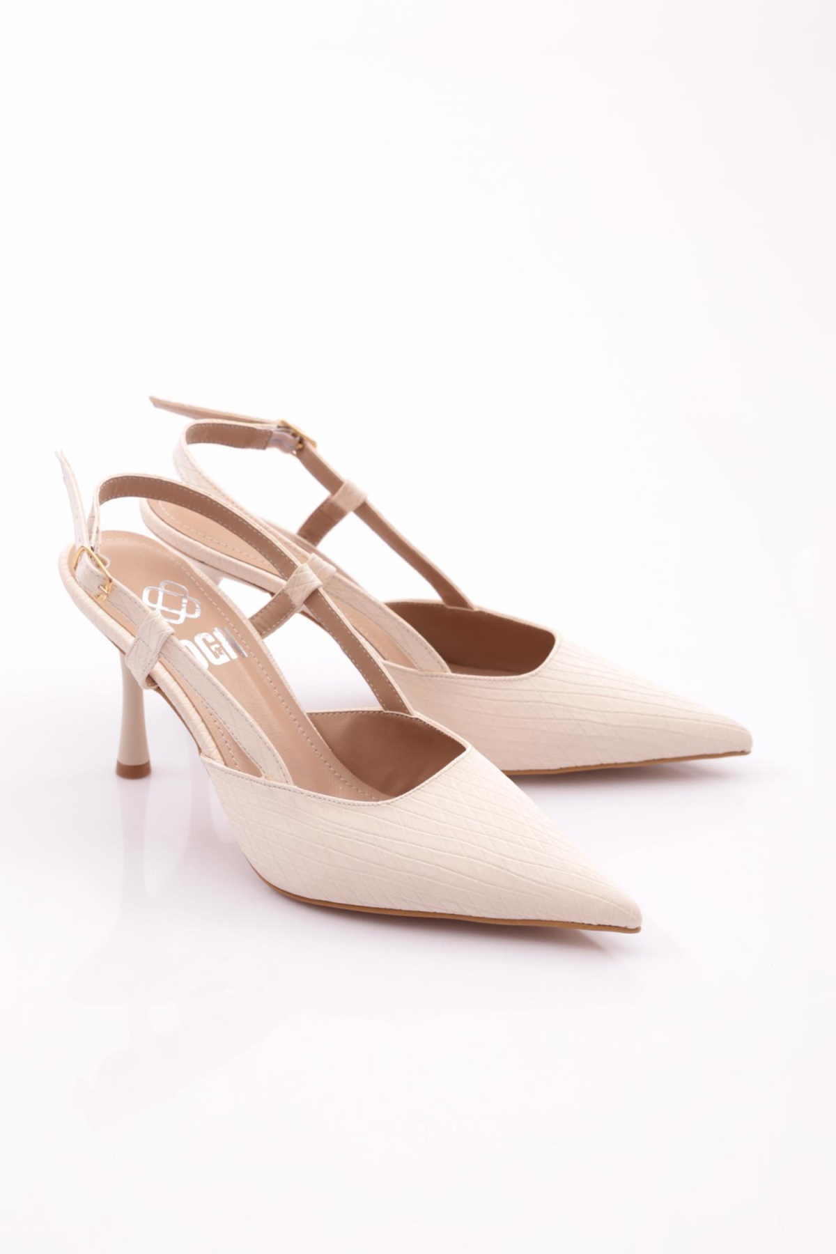 Dgn Dgn Çok Renkli 7001 Kadin Arkadan Bağlama Topuklu Ayakkabi Topuklu Ayakkabı | Flo Çok Renkli - 3. görsel