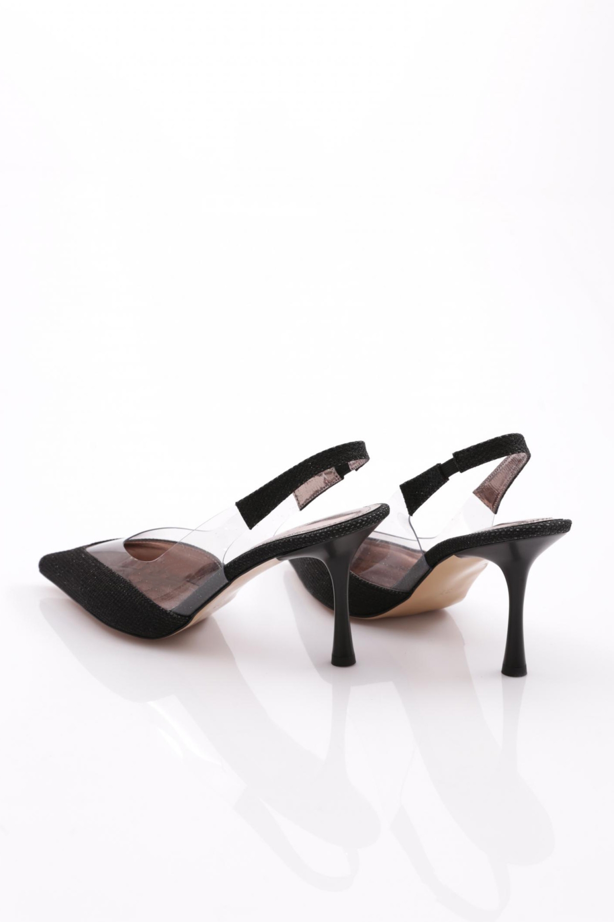 7008 Kadin Arkadan Bağlama Topuklu Ayakkabi - Görsel 4