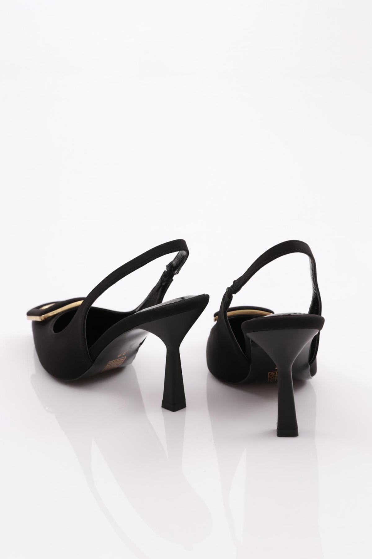 7072 Kadin G Harf Tokali Topuklu Ayakkabi - Görsel 4