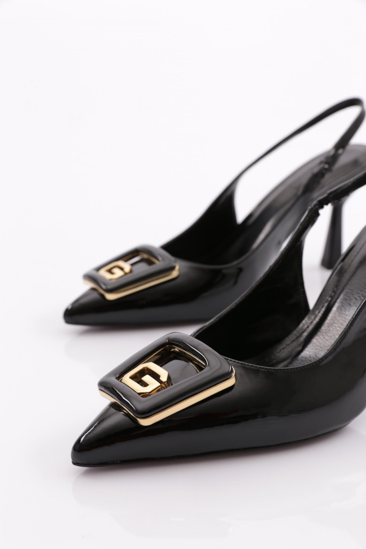 7072 Kadin G Harf Tokali Topuklu Ayakkabi - Görsel 5