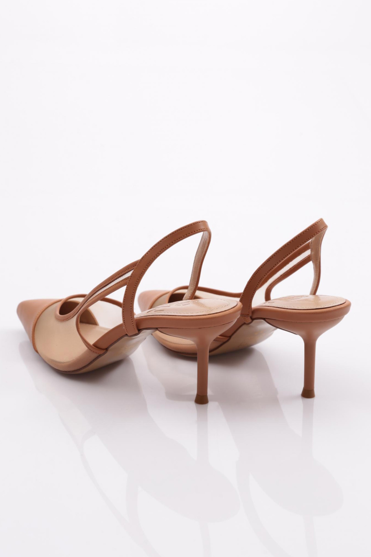 Y1000 Kadin Arkadan Bağlamali Topuklu Ayakkabi - Görsel 4