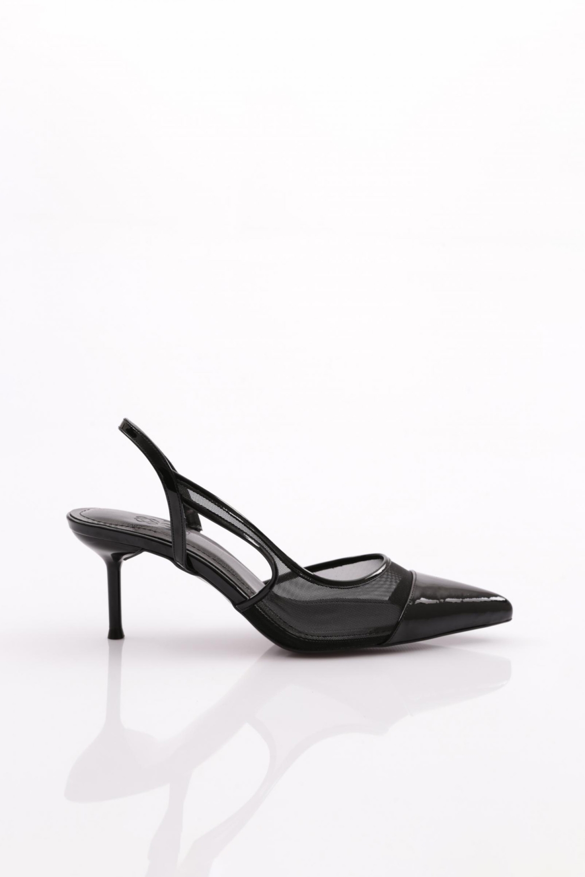 Y1000 Kadin Arkadan Bağlamali Topuklu Ayakkabi - Görsel 2