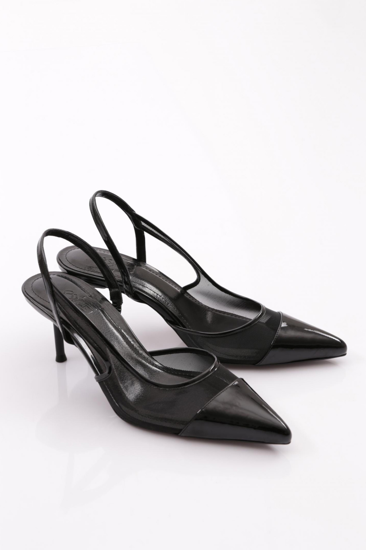 Y1000 Kadin Arkadan Bağlamali Topuklu Ayakkabi - Görsel 3