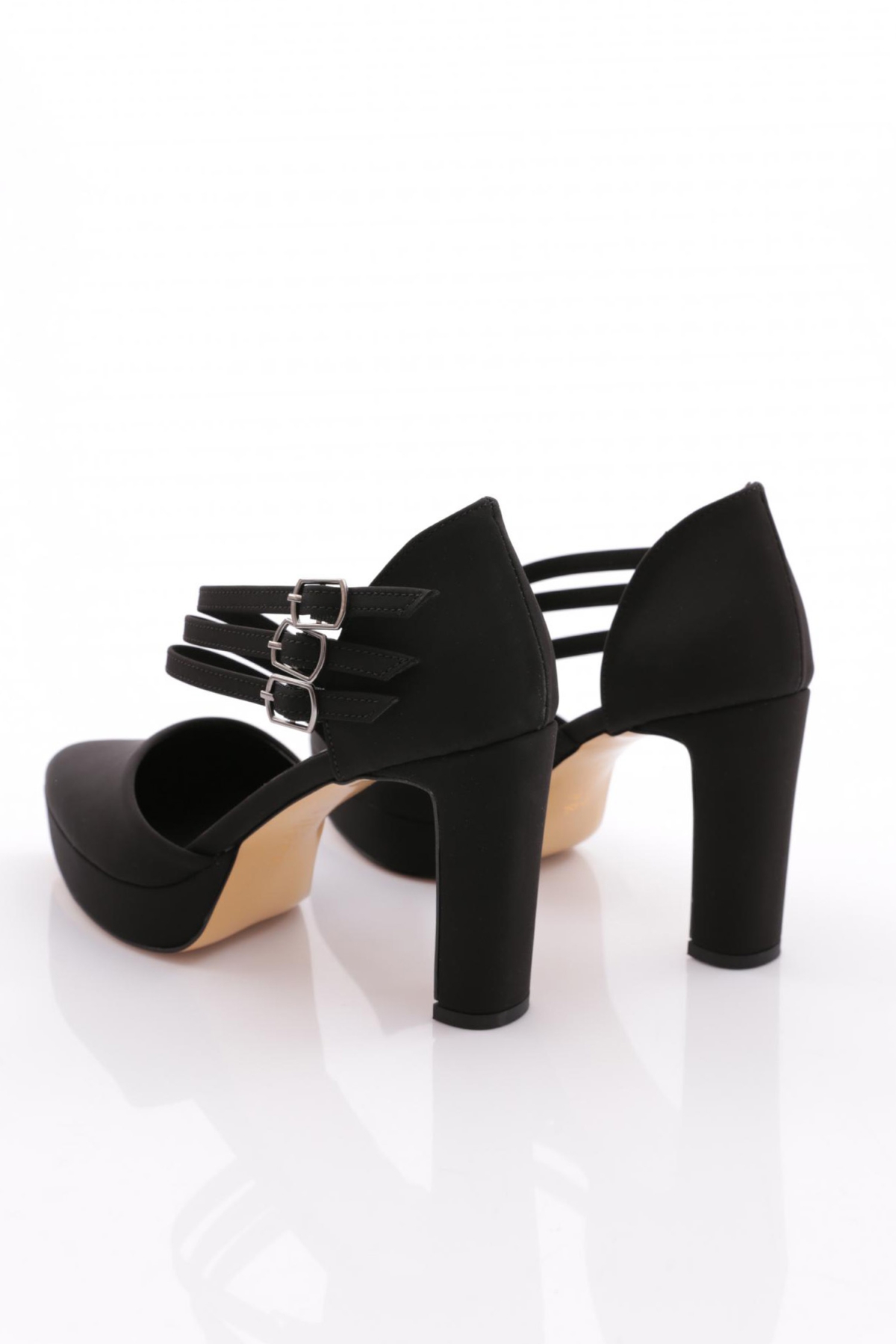 218 Kadin Bileği Kemerli Topuklu Ayakkabi - Görsel 4