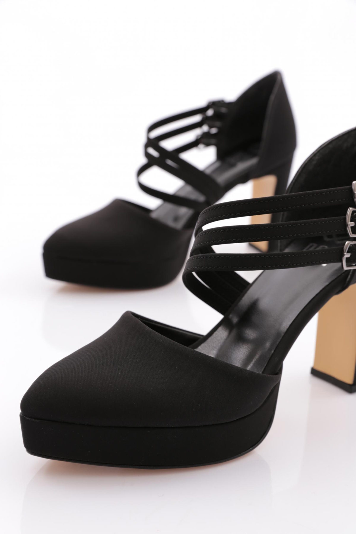 218 Kadin Bileği Kemerli Topuklu Ayakkabi - Görsel 5