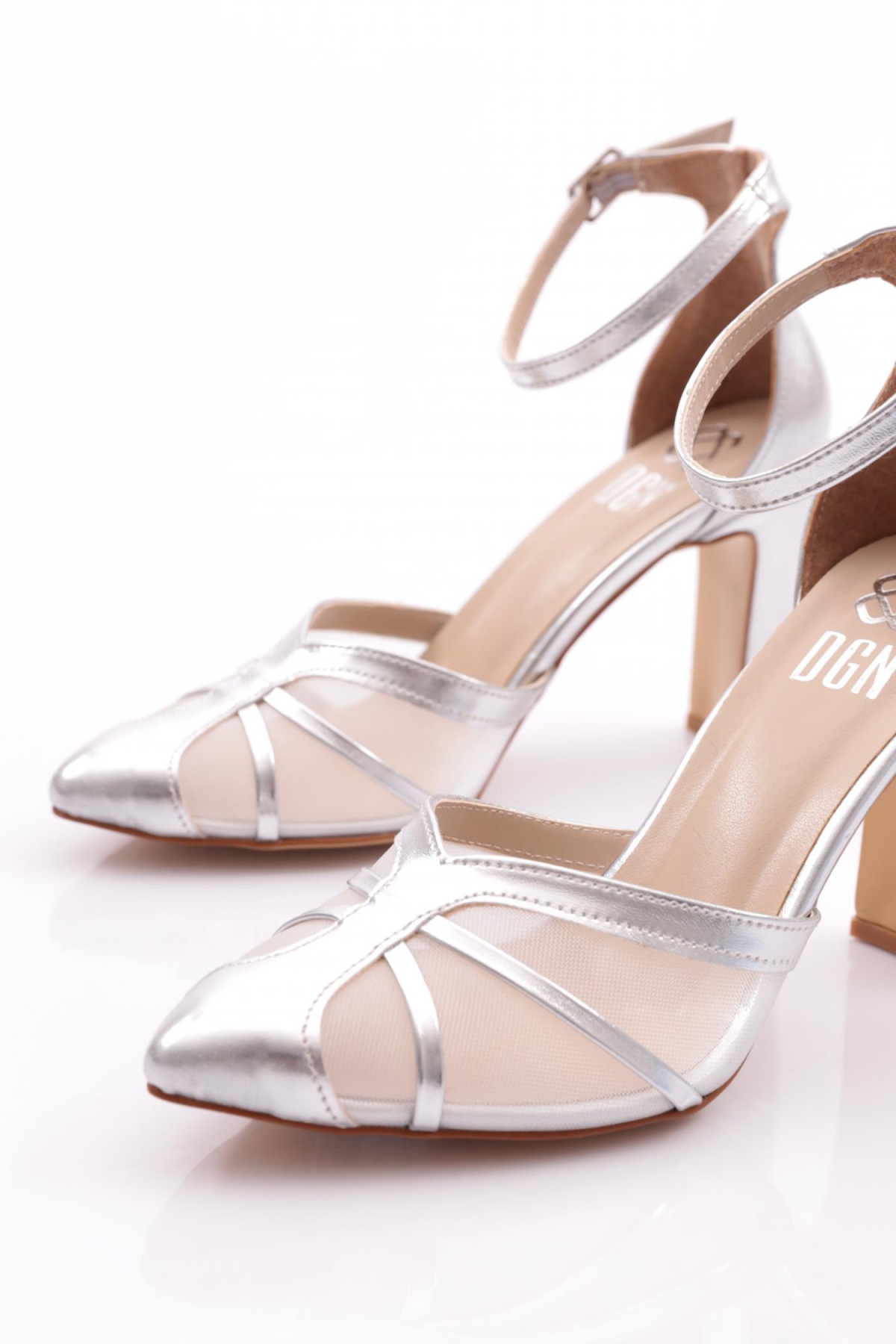 313 Kadin Kalin Topuk Topuklu Ayakkabi - Görsel 5