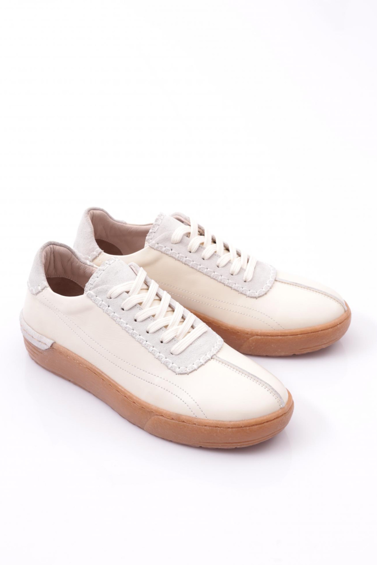 34610 Kadin Bağcikli Sneaker Ayakkabi - Görsel 3