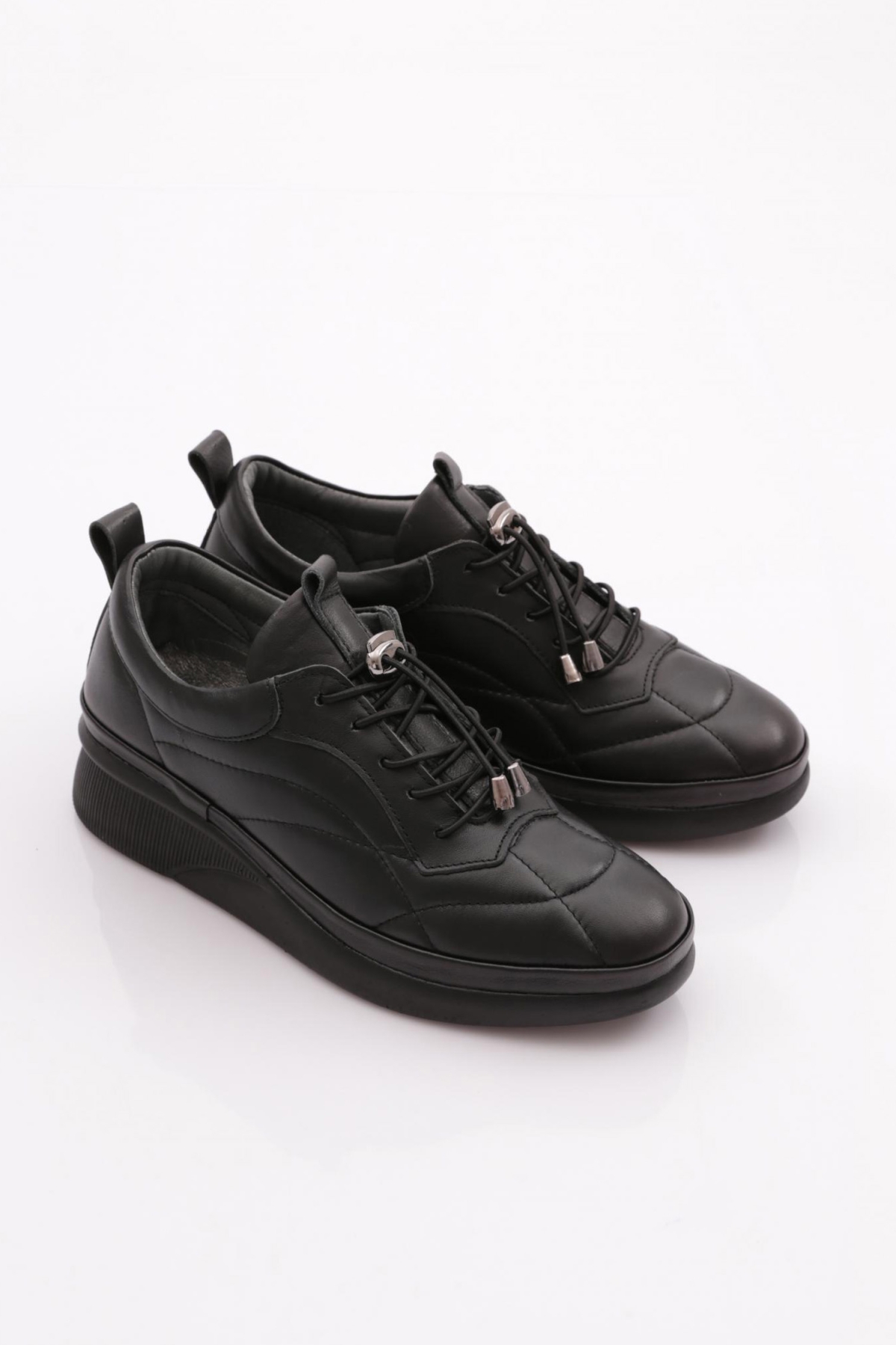 123 Kadin Bağcikli Sneaker Ayakkabi - Görsel 3