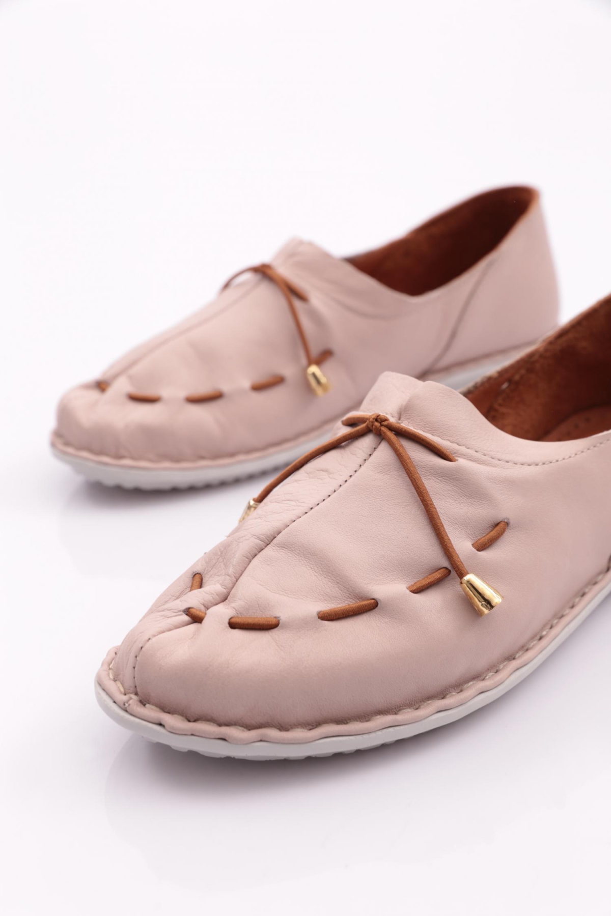 E221 Kadin Dikiş Detayli Babet - Görsel 5