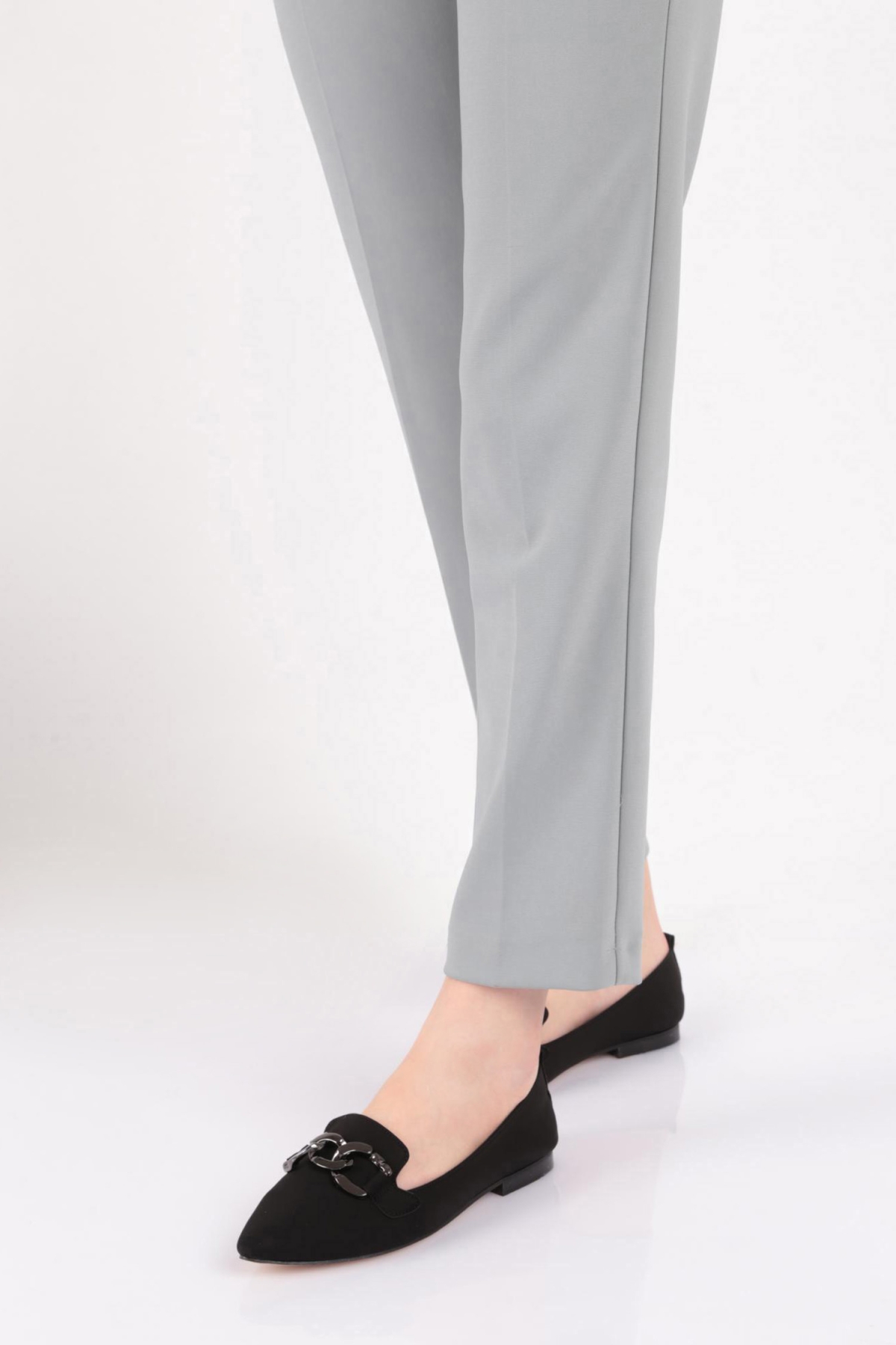 K014 Kadin Demir Aksesuarli Babet - Görsel 6