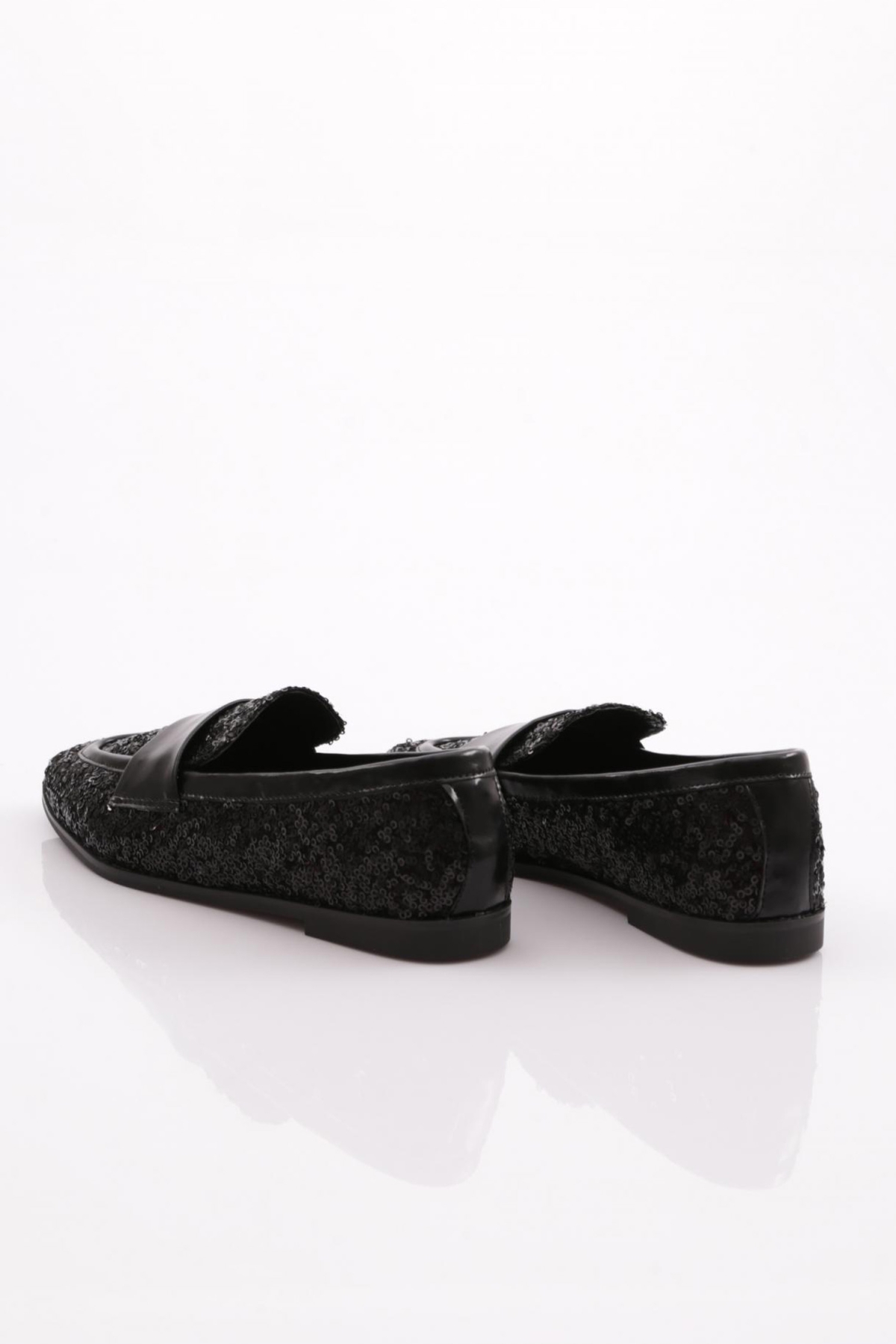 6373 Kadin Metal Aksesuarli Babet - Görsel 4