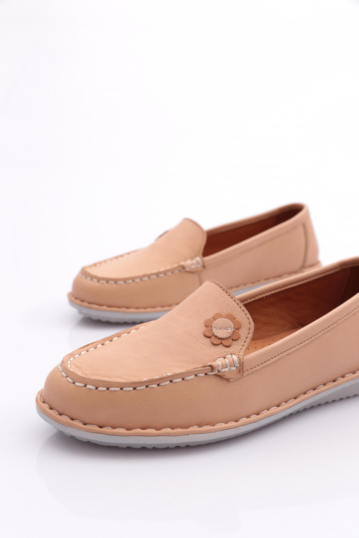 E220 Kadin Çiçek Desenli Babet - Görsel 5